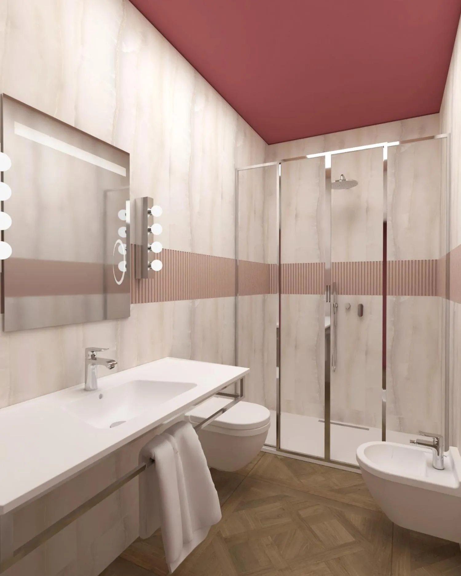 Bathroom in Parc Hotel Flora S