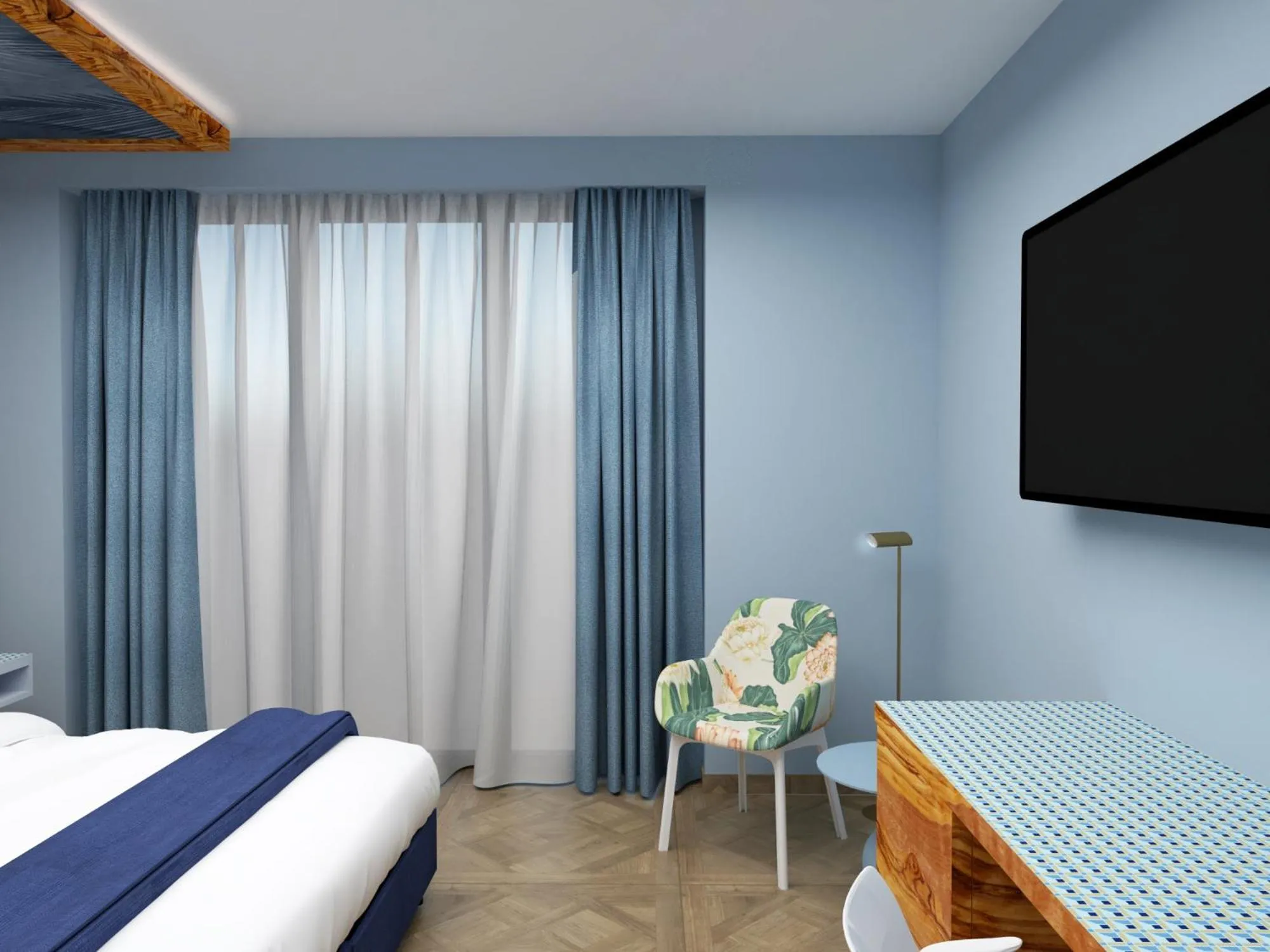 Bedroom, Bed in Parc Hotel Flora S