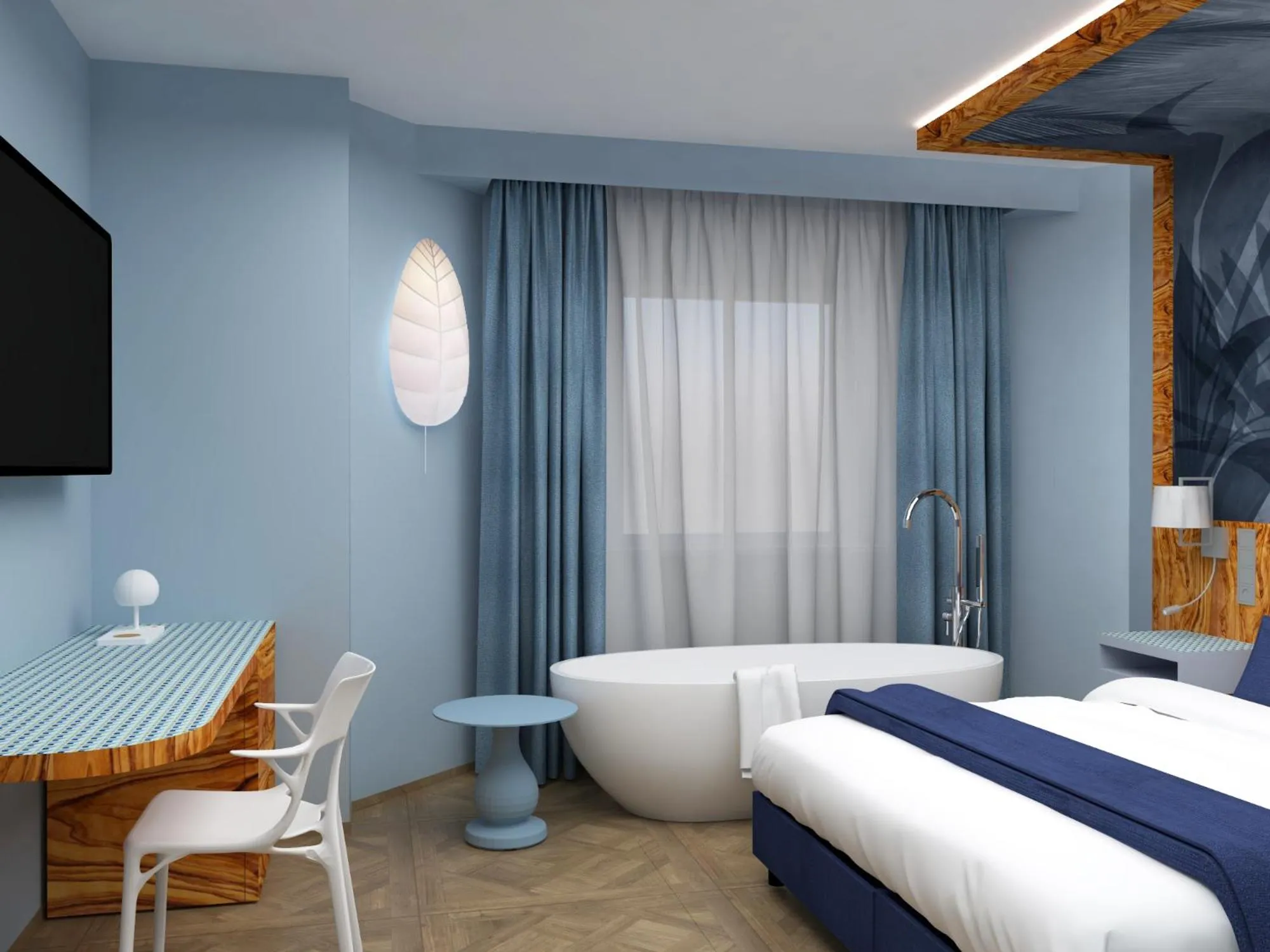 Bedroom, Bed in Parc Hotel Flora S