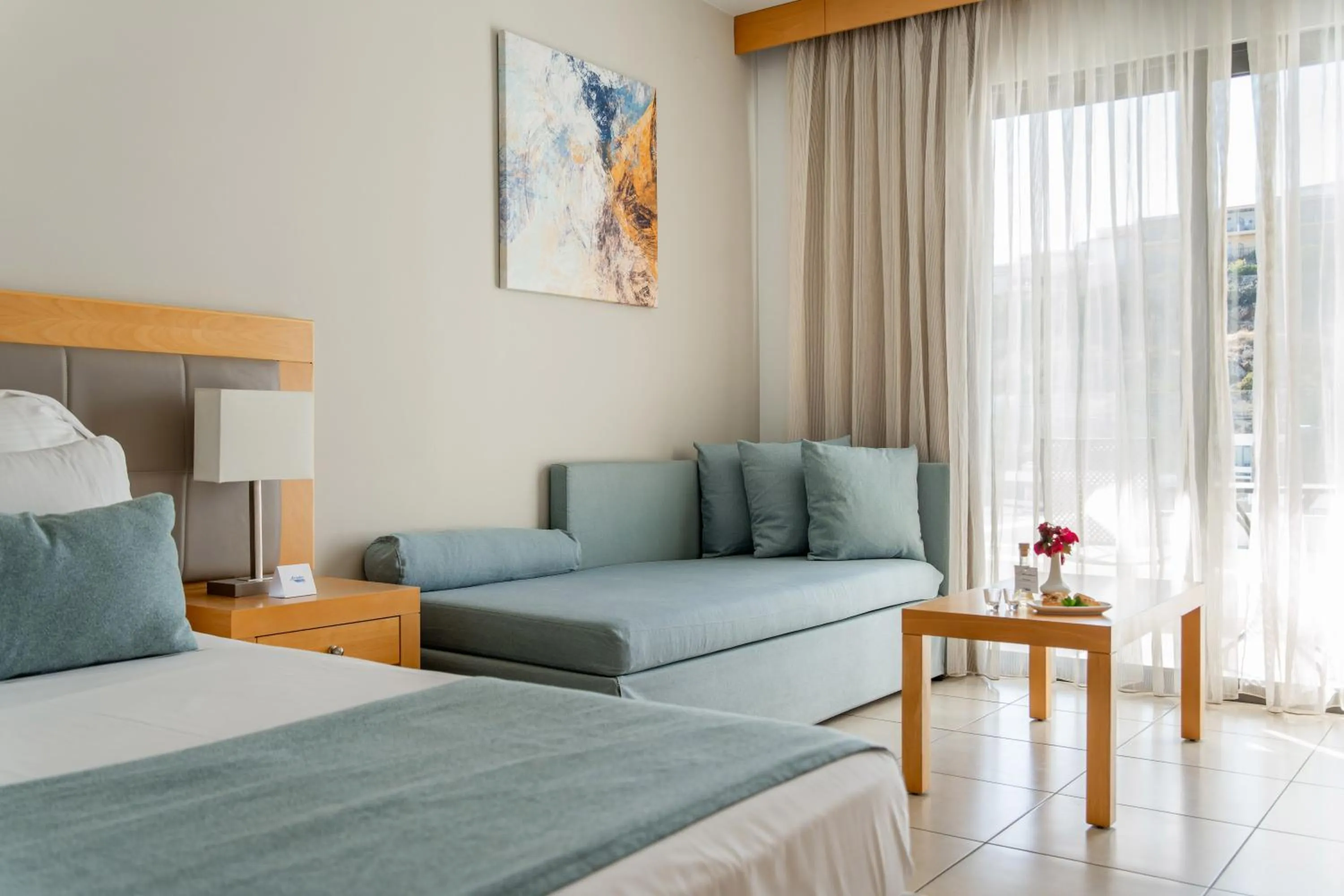 Bedroom, Bed in Ariadne Beach - Adults Only