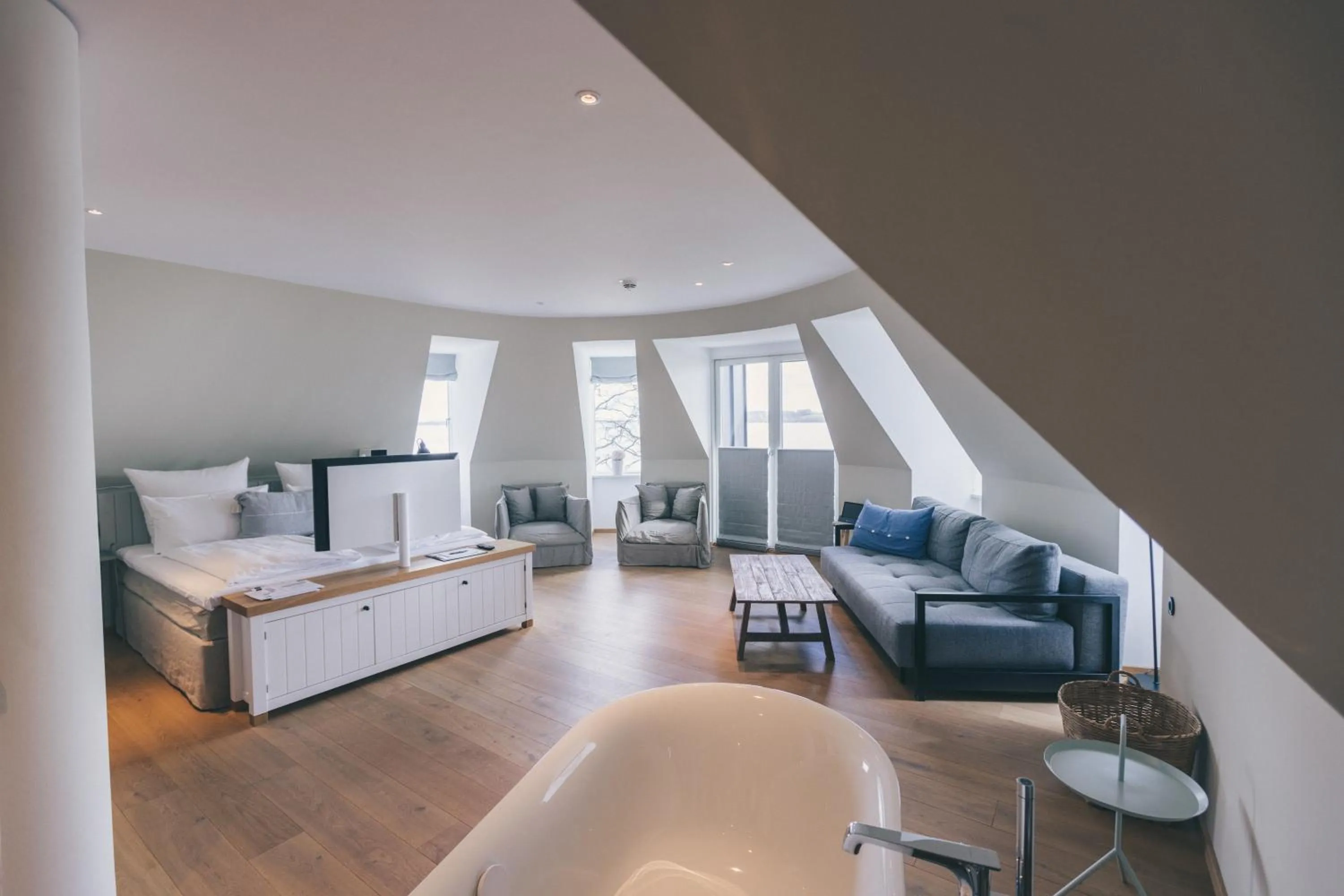 Photo of the whole room, Bed in Hotel Strandleben