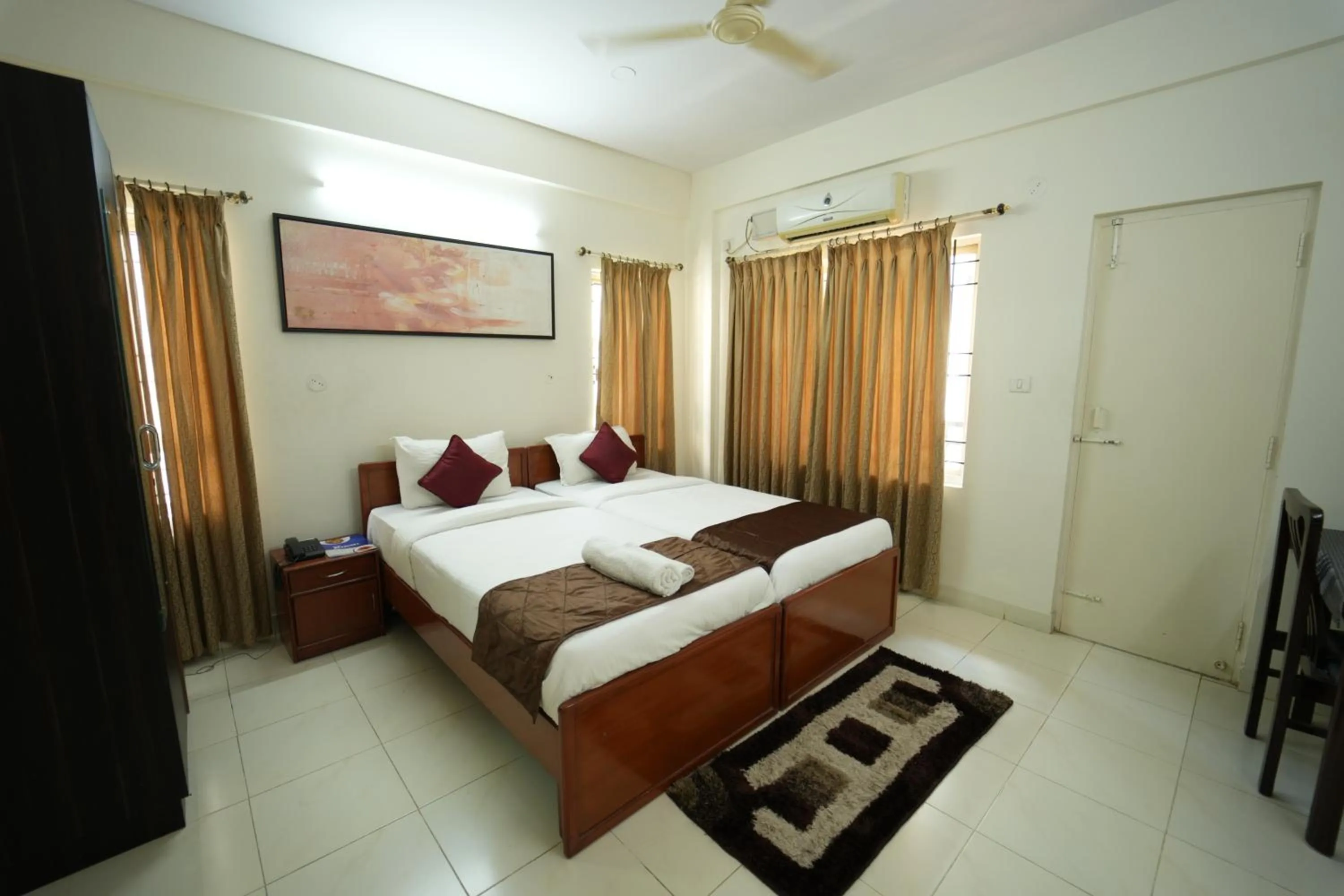 Bedroom, Bed in The Altruist Business Stays Bellandur-1