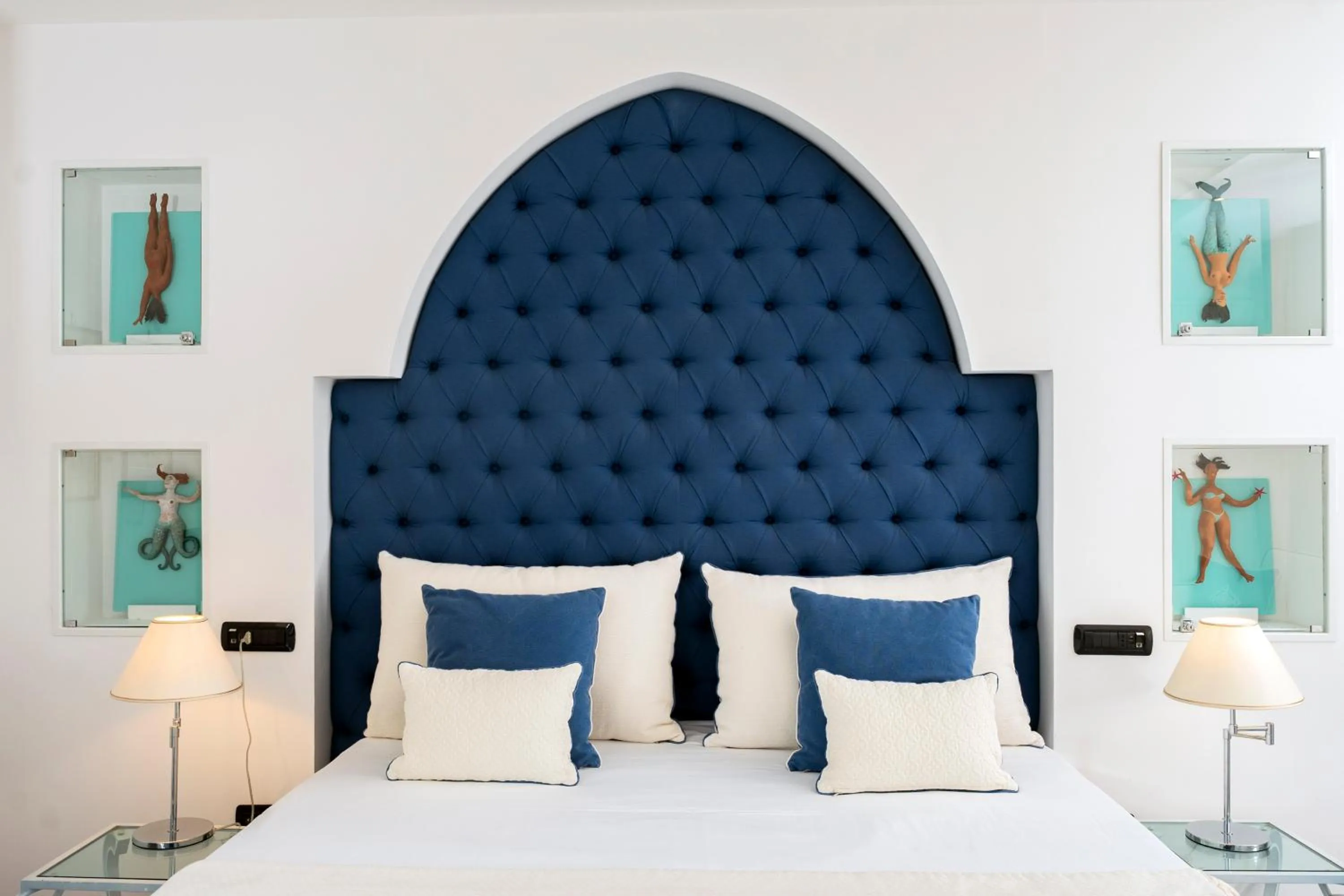 Bed in Hotel Le Agavi