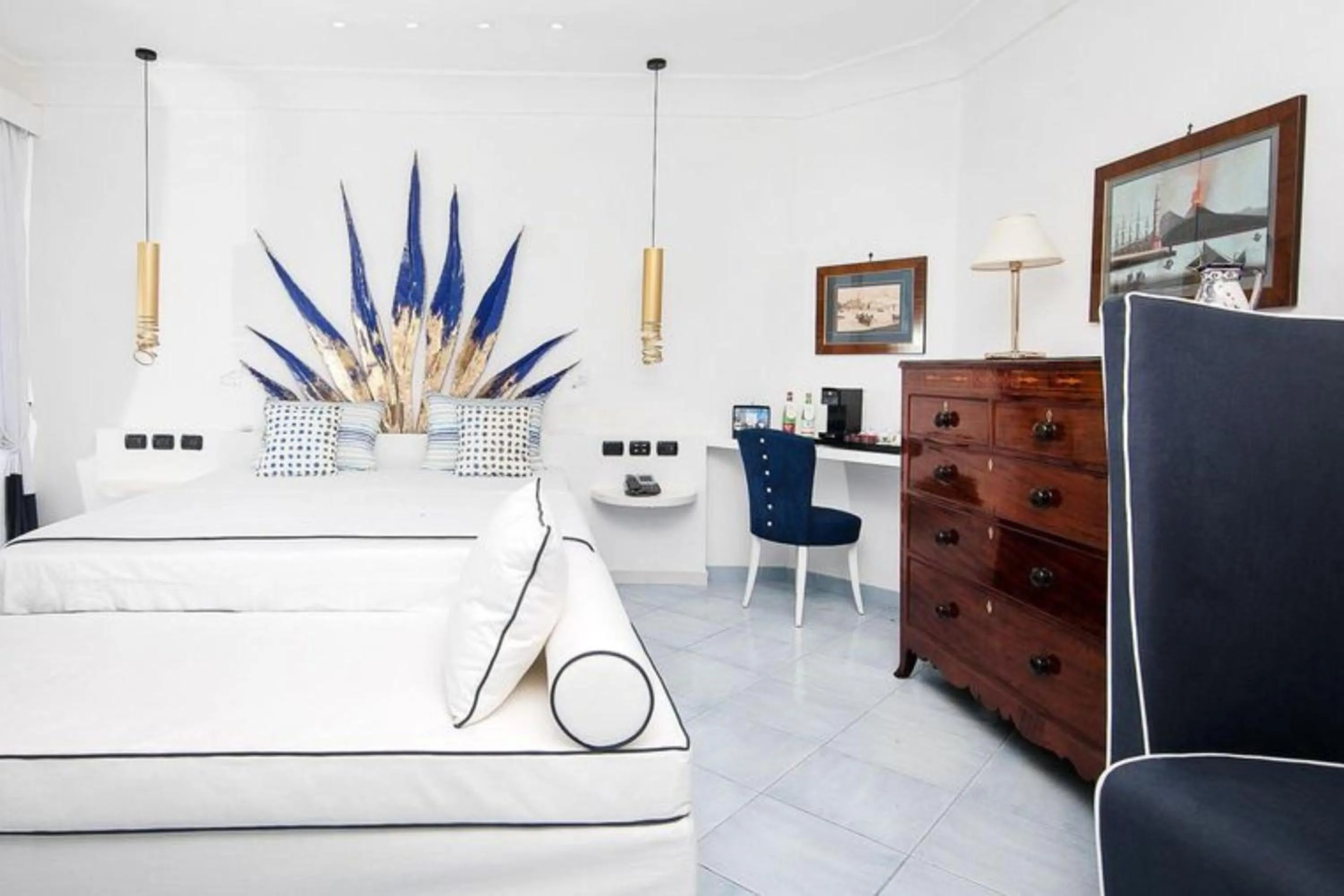 Bed in Hotel Le Agavi