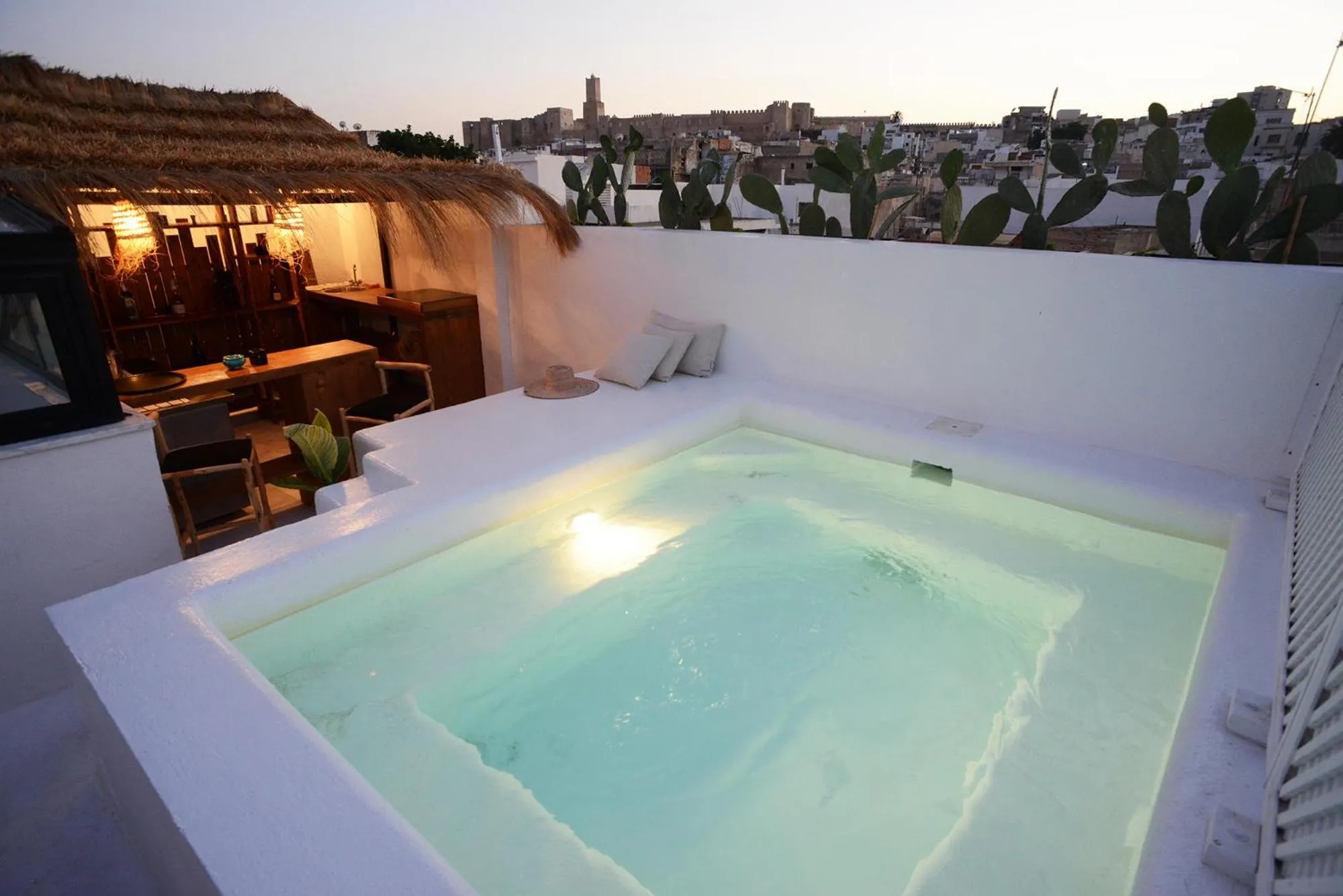 Pool view in Dar Antonia