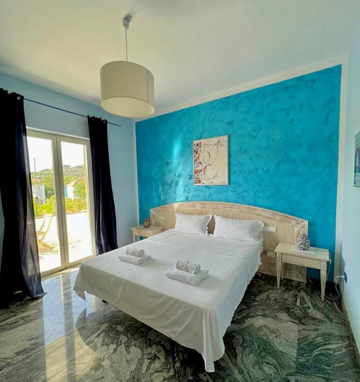 Bed in Villa Liberti