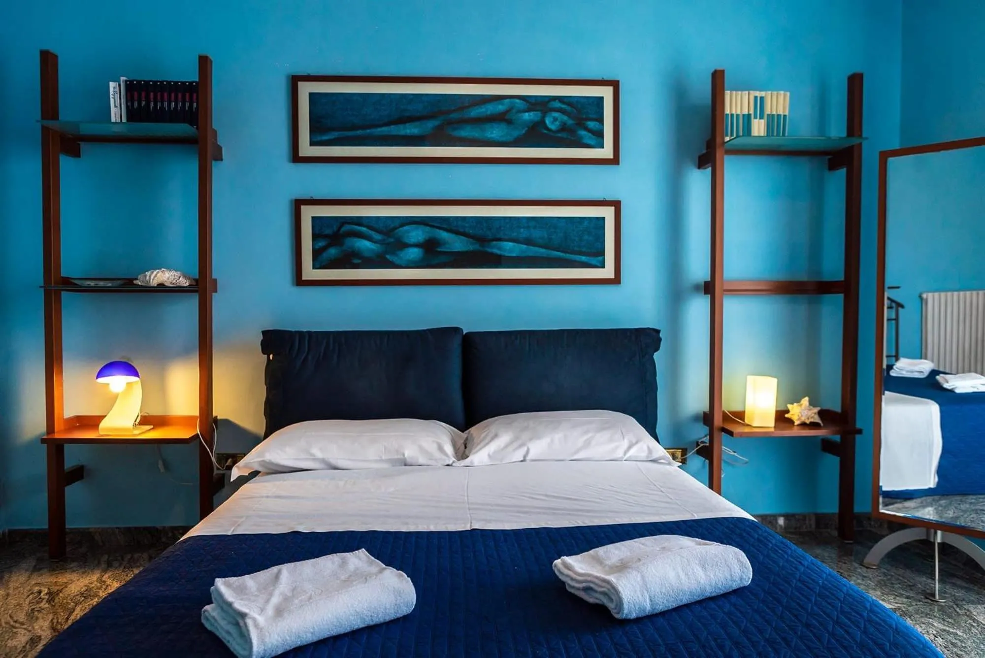 Bed in Villa Liberti