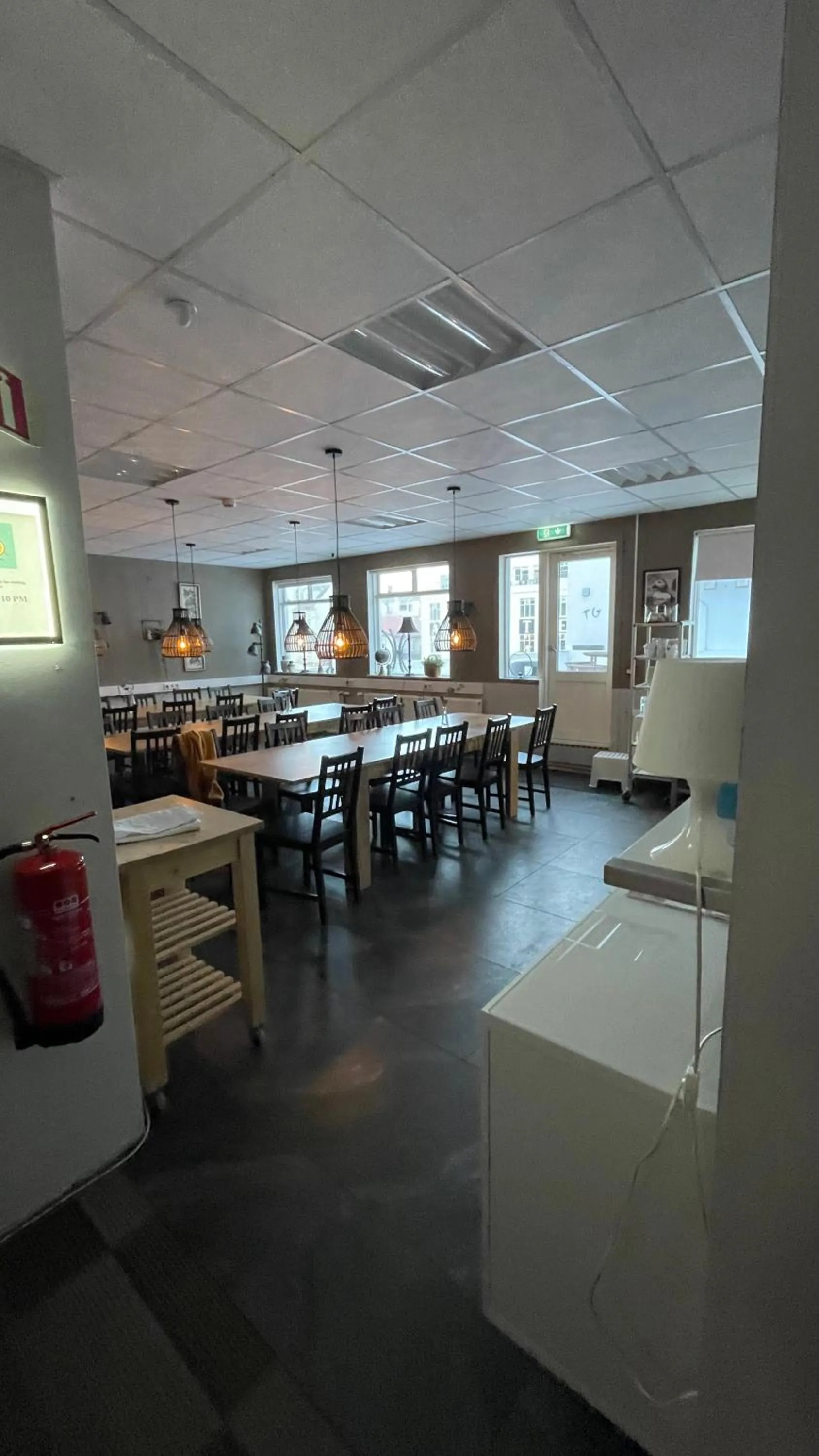 Lunch in Hafnarstræti Hostel