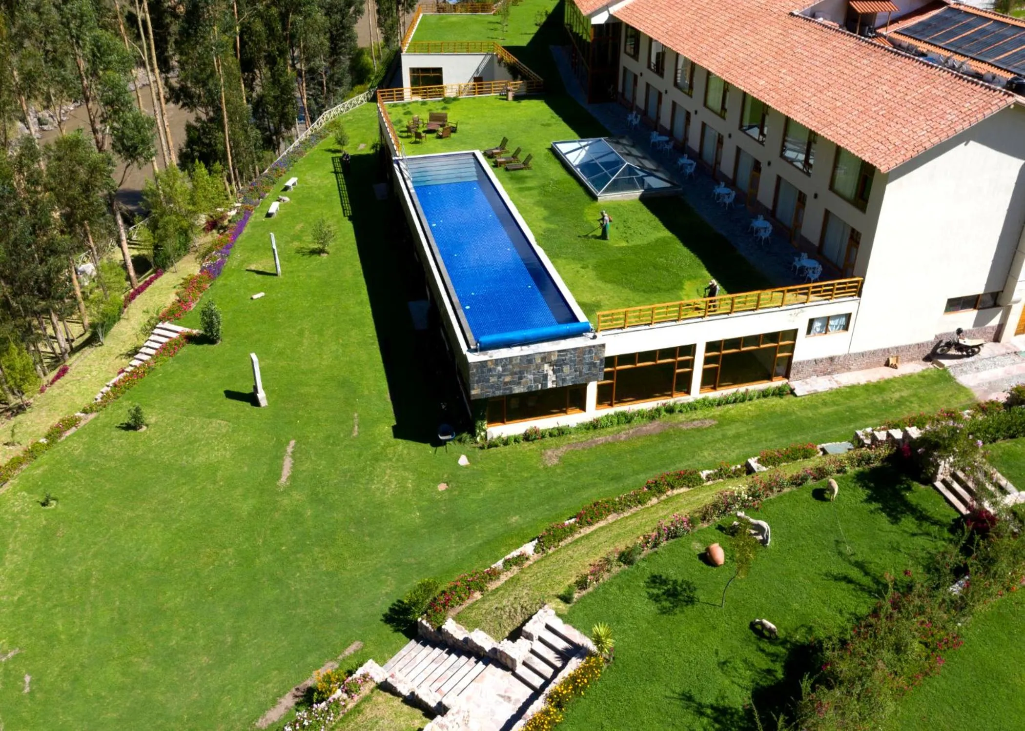 Pool view in Taypikala Deluxe Valle Sagrado