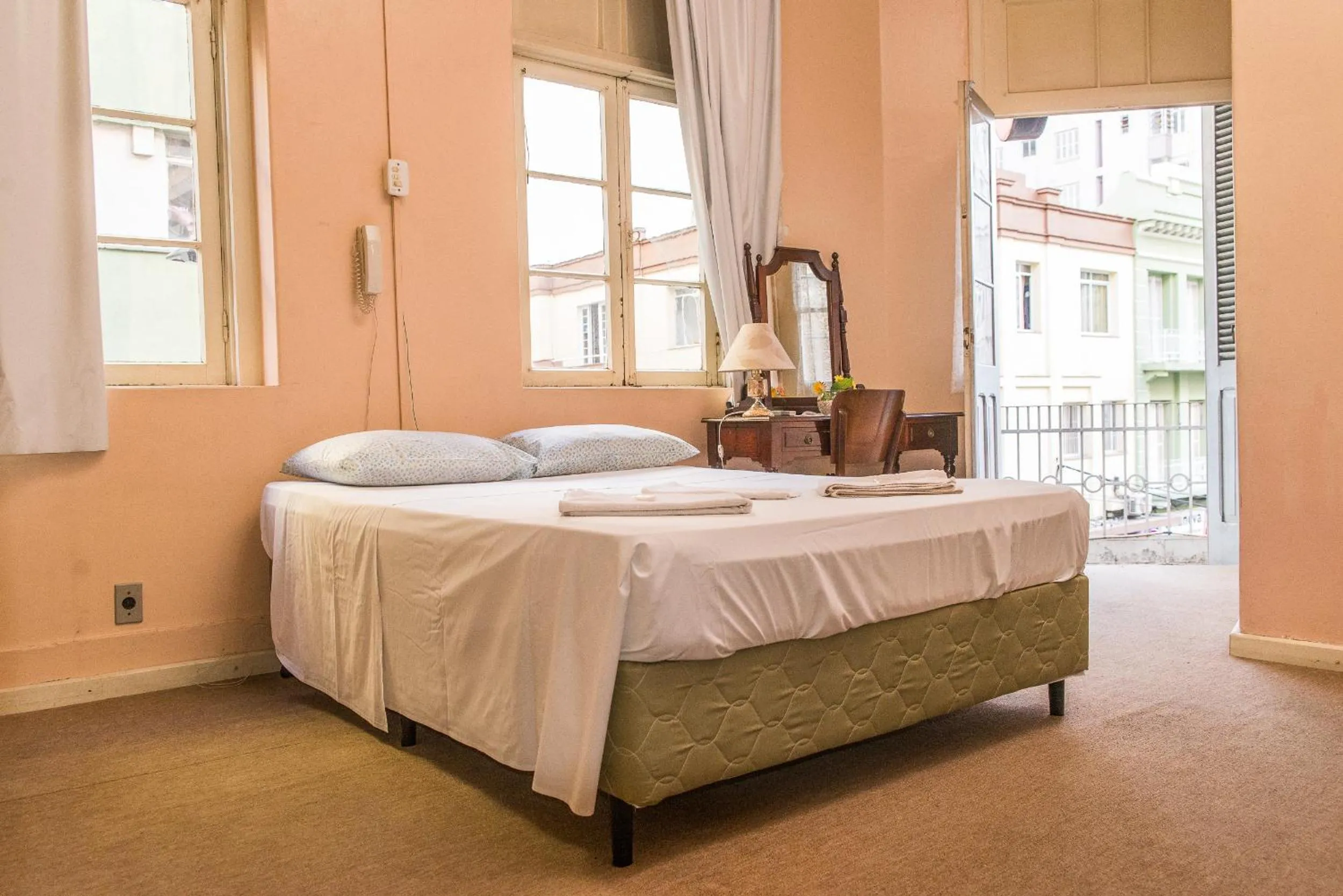 Bed in Hotel Palácio - Próx ao Hospital Santa Casa