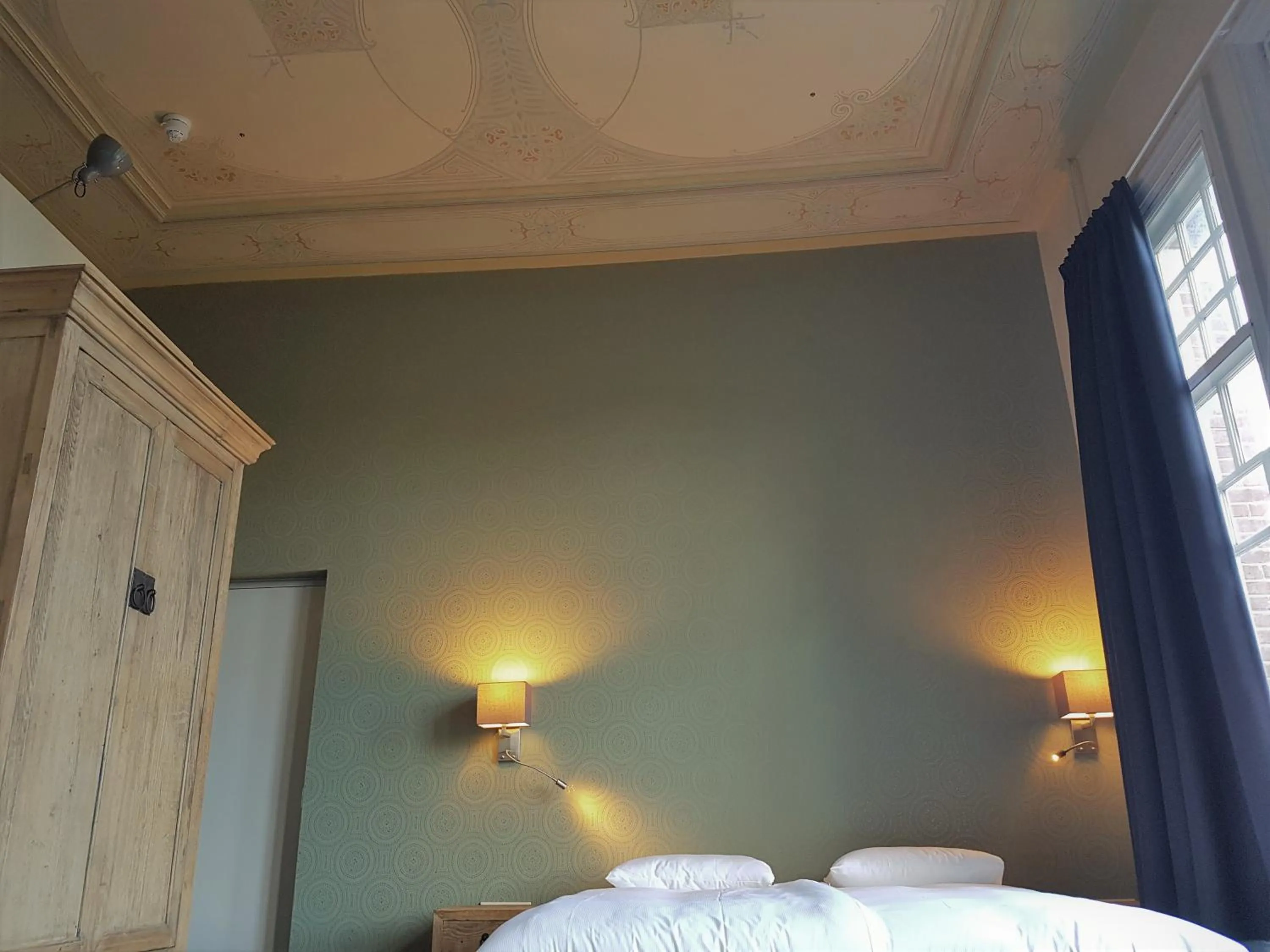 Decorative detail, Bed in Rijksmonument Hotel de Sprenck - including free private parking