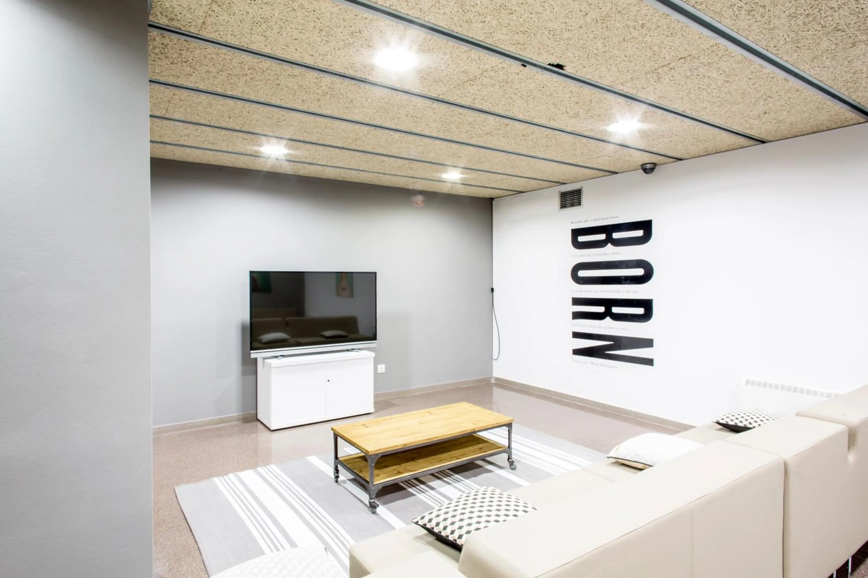 Communal lounge/ TV room in Residencia Universitaria Resa As Burgas