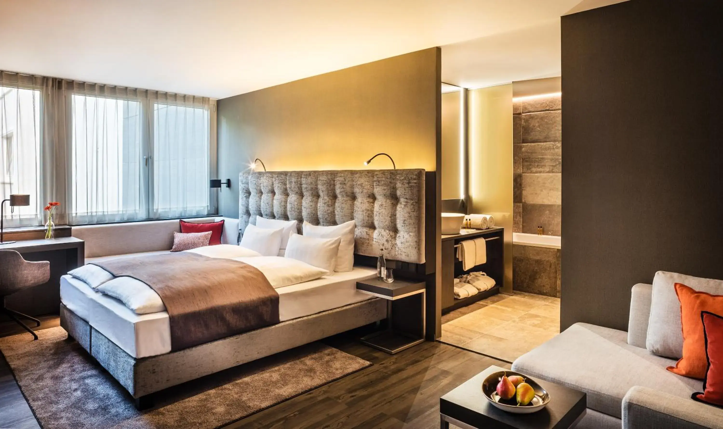 Photo of the whole room, Bed in SAKS Urban Design Hotel Frankfurt Photo of the whole room, Bed in SAKS Urban Design Hotel Frankfurt