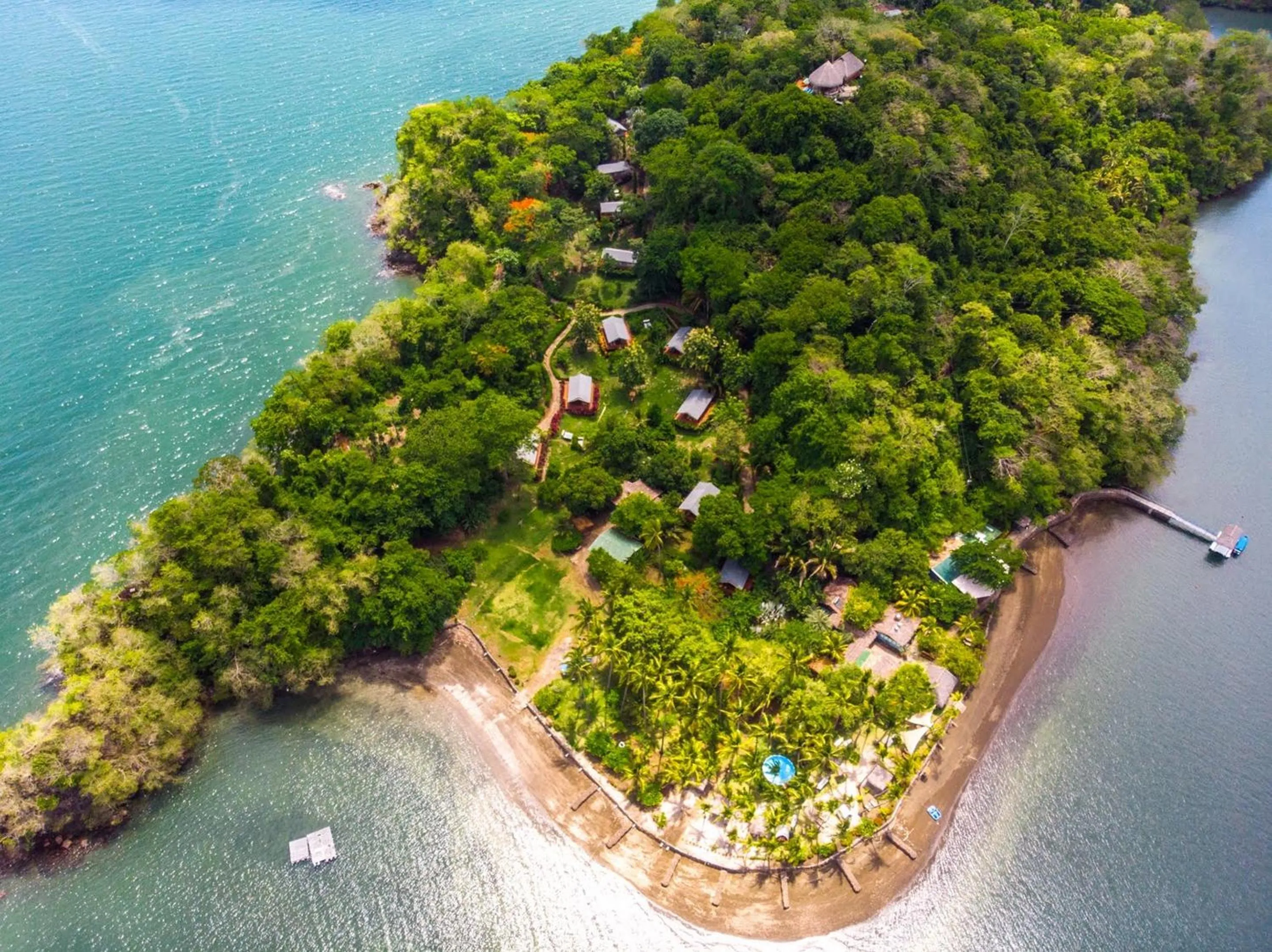 Bird's eye view in Isla Chiquita Glamping Hotel
