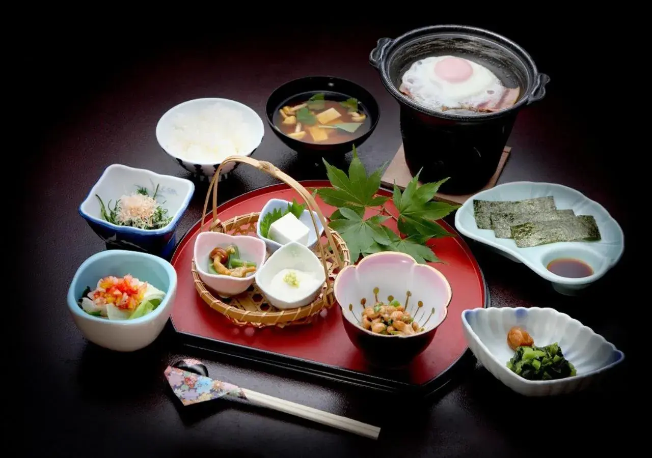 Asian breakfast in Ikaho Syusuien Asian breakfast in Ikaho Syusuien