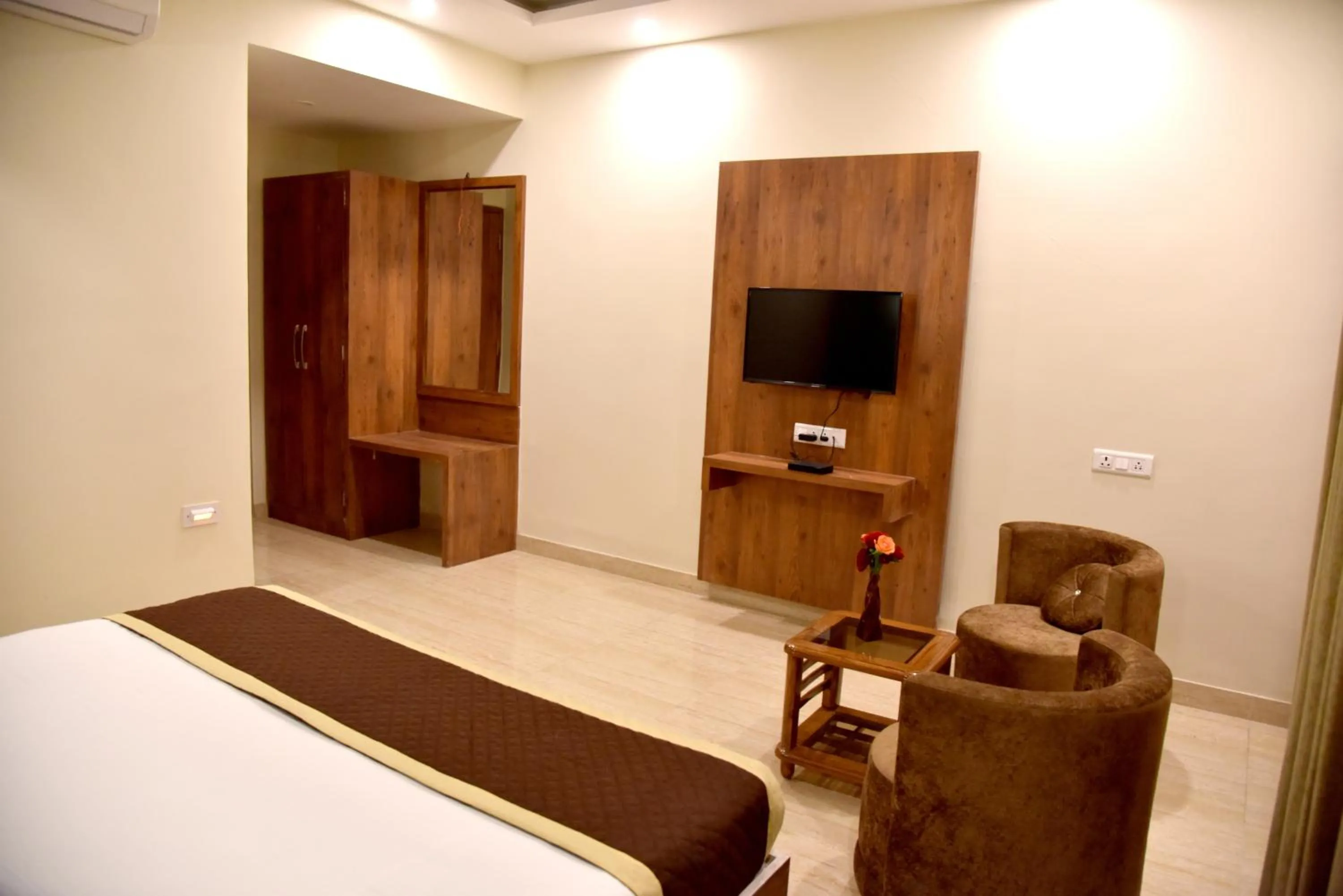TV and multimedia, Bed in Hotel Triveni Residency
