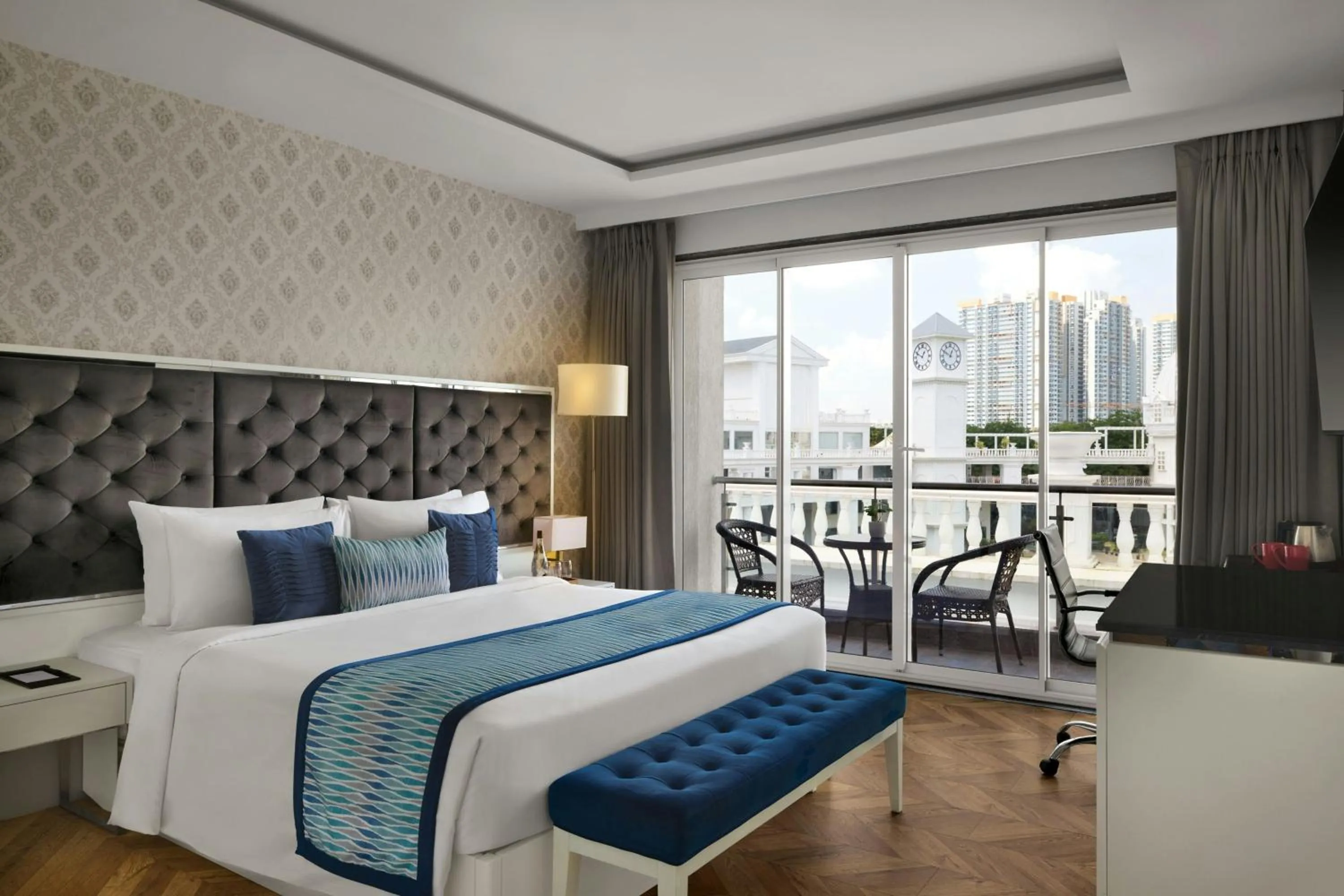 Bedroom, Bed in Amanora The Fern Pune, Series by Marriott