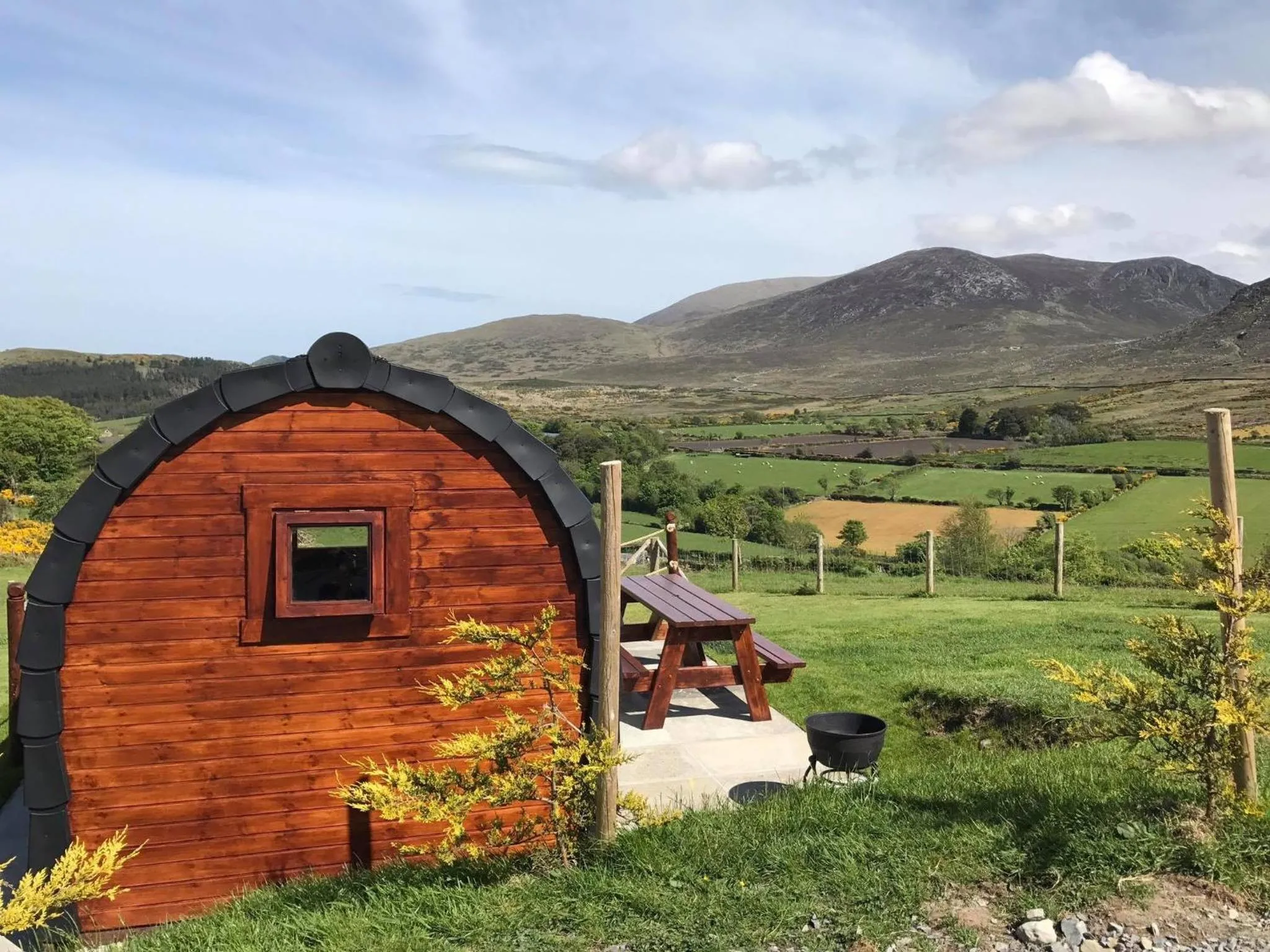 On site in Gorse Hill Glamping