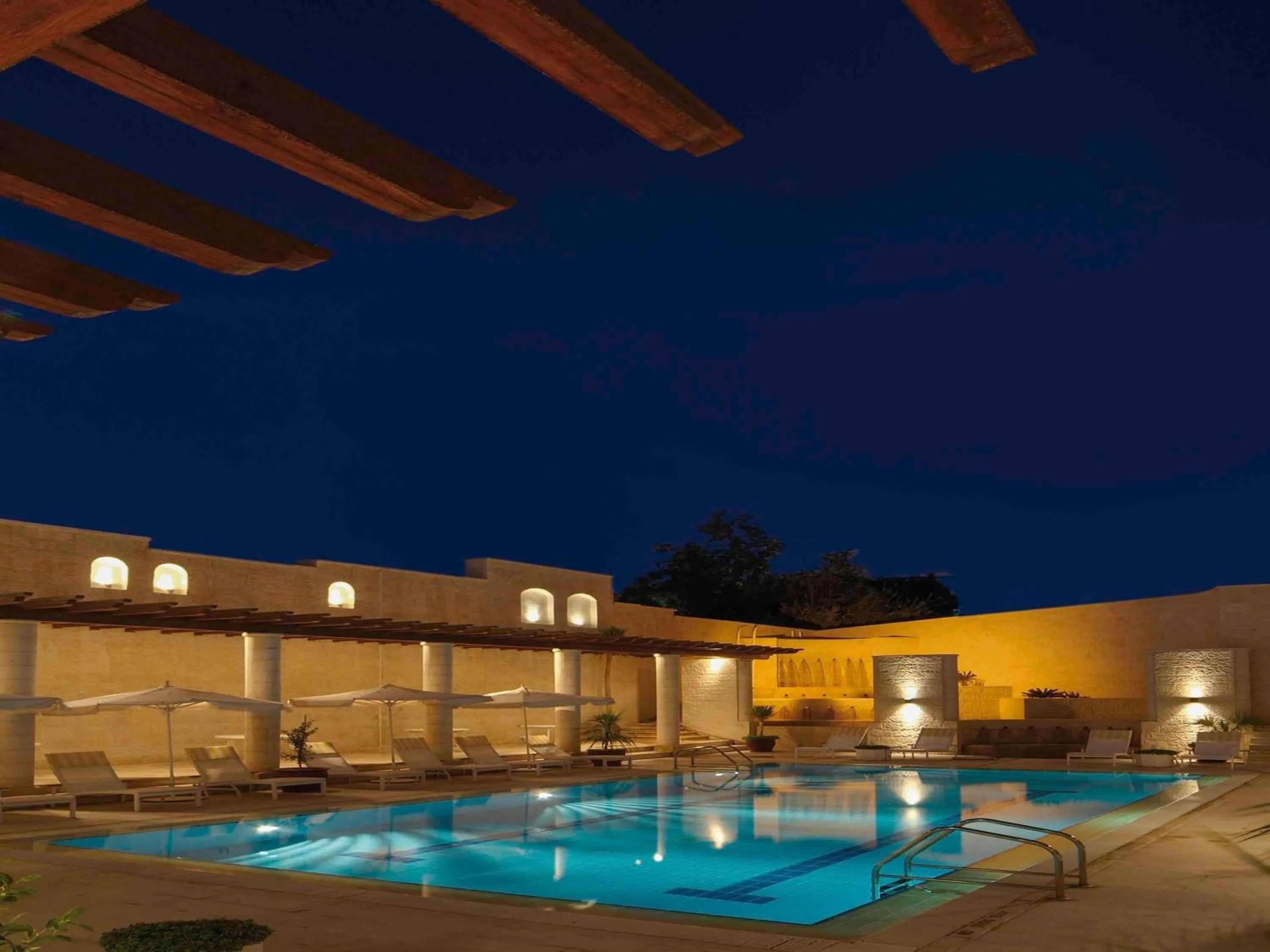 Pool view in Mövenpick Resort Petra