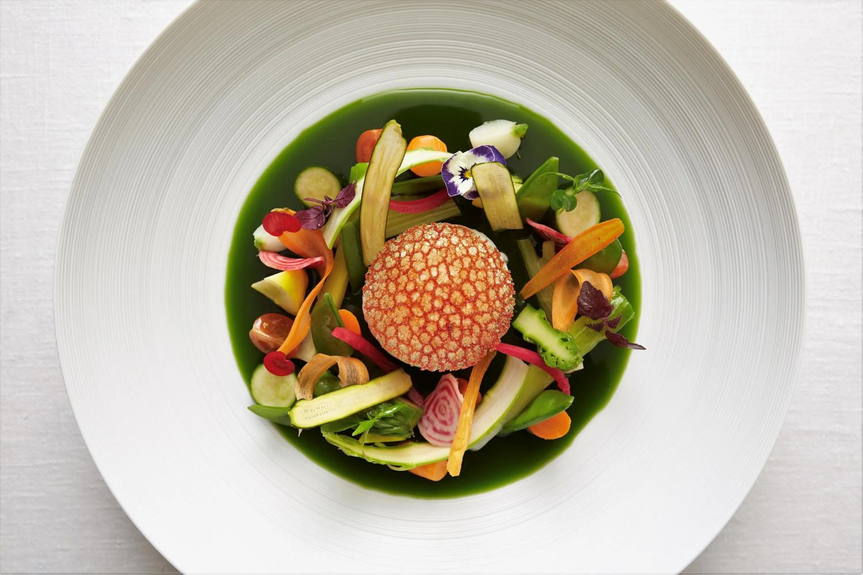 Food close-up in Hotel des Berges, Restaurant Gastronomique & Spa