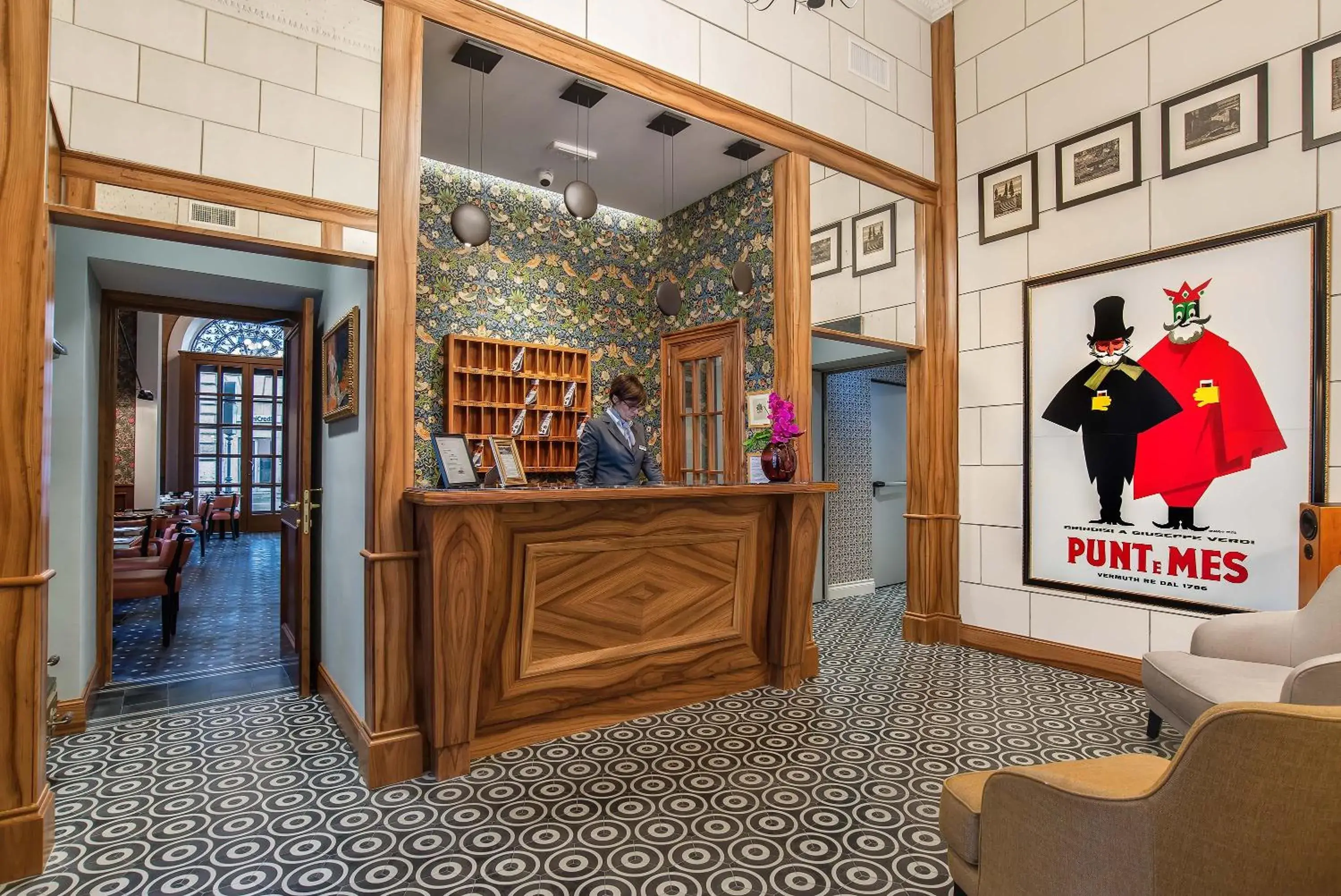 Lobby or reception in Hotel Damaso Lobby or reception in Hotel Damaso