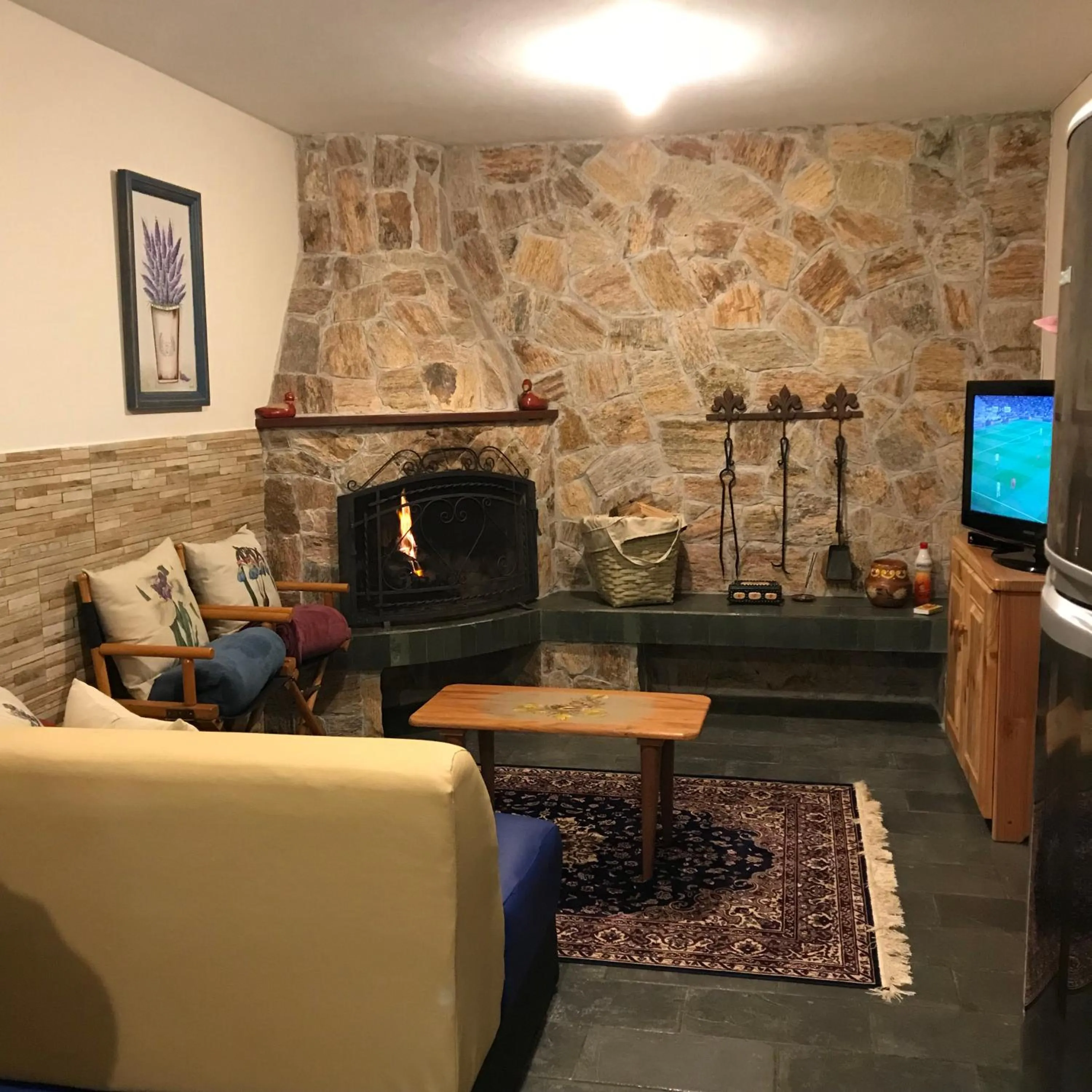 Communal lounge/ TV room in Hospedagem Casadalee chalé com piscina privativa aquecida e Apartamento sem piscina