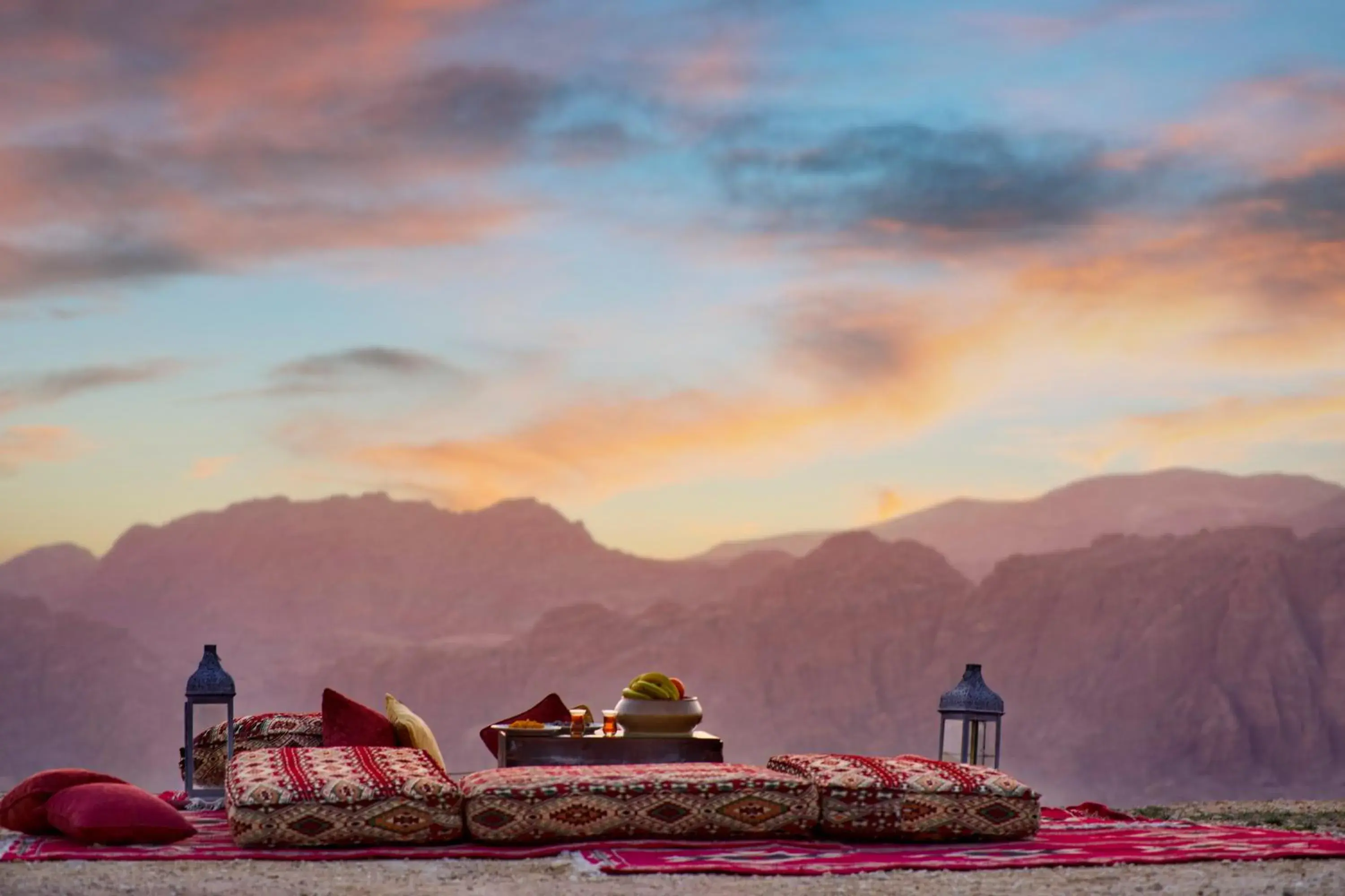 Mountain view in Mövenpick Nabatean Castle Hotel Mountain view in Mövenpick Nabatean Castle Hotel