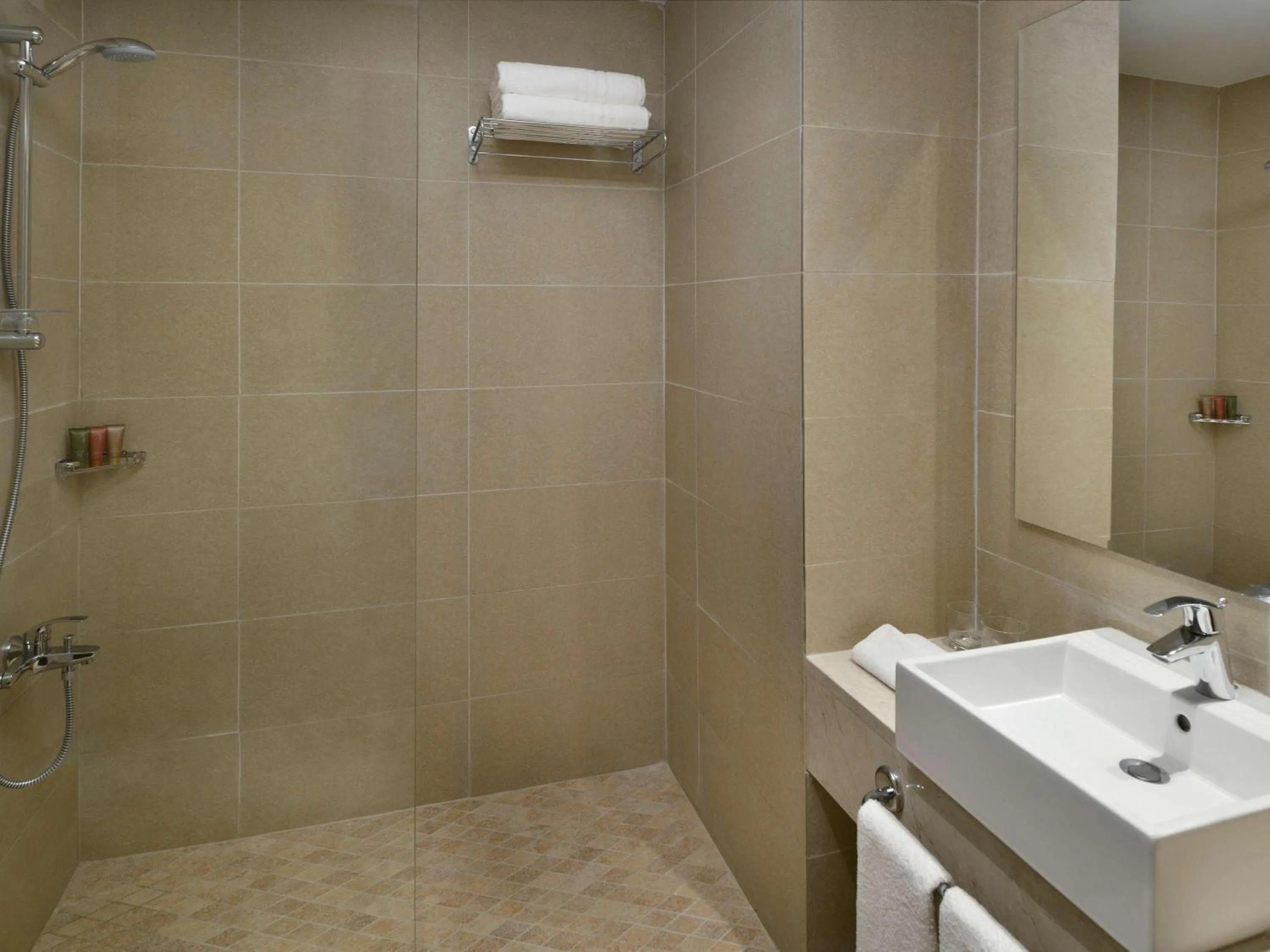 Bathroom in Mövenpick Nabatean Castle Hotel