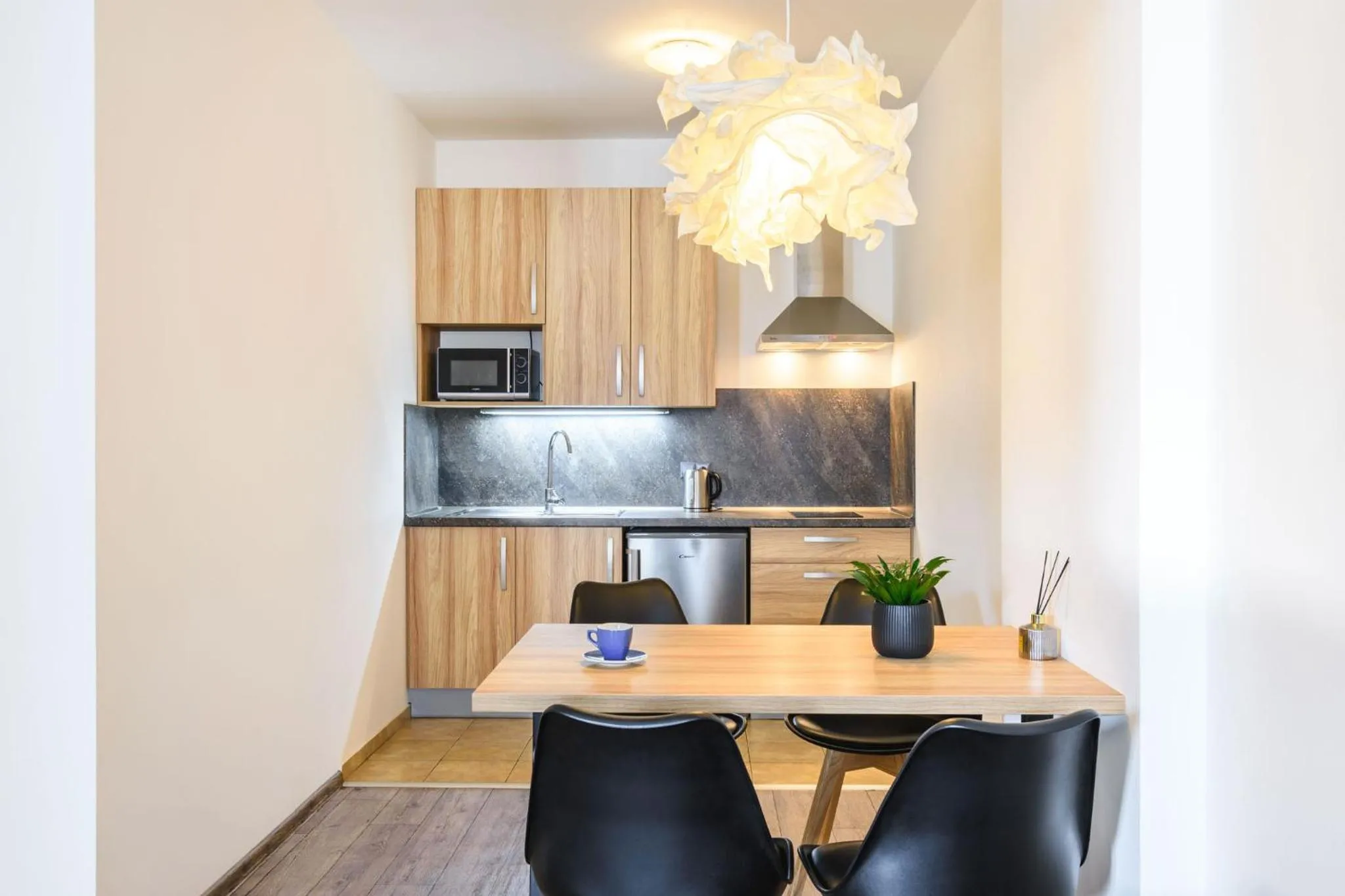 Kitchen or kitchenette in Pilsner Apartments