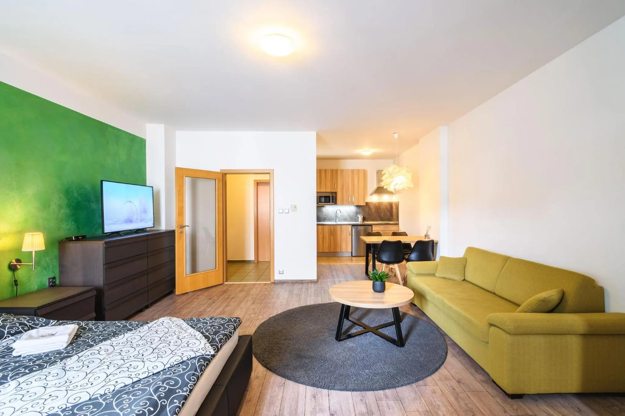 Living room in Pilsner Apartments