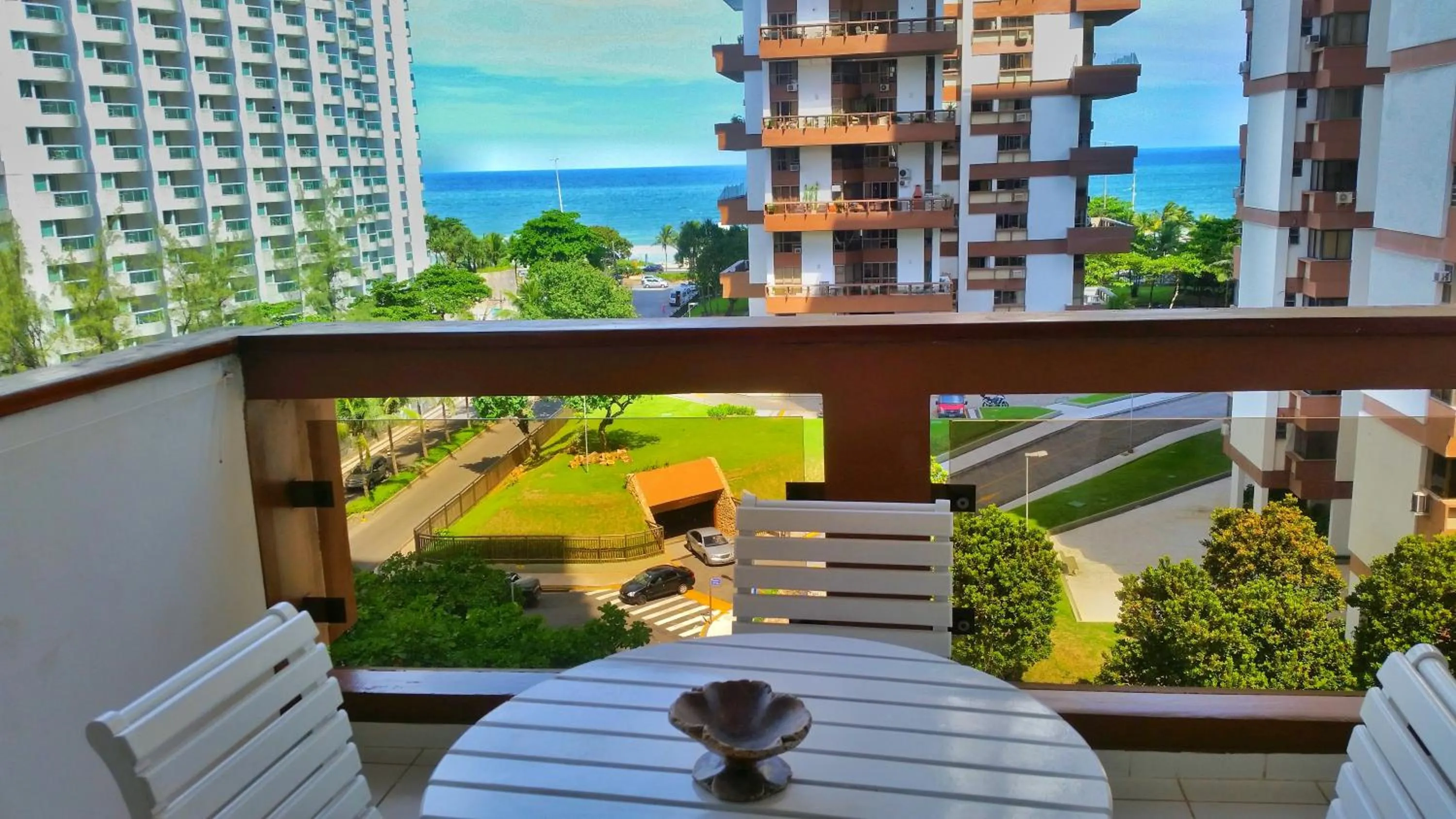 Garden view in Barramares Flat
