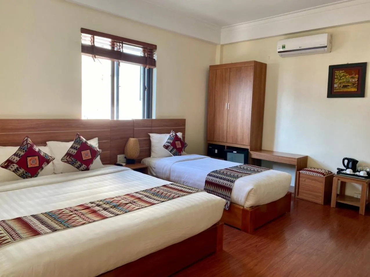 Bed in Sapa Garden Hotel