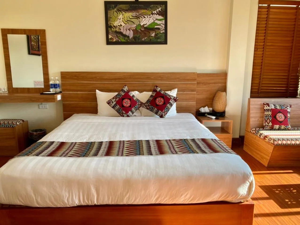 Bed in Sapa Garden Hotel