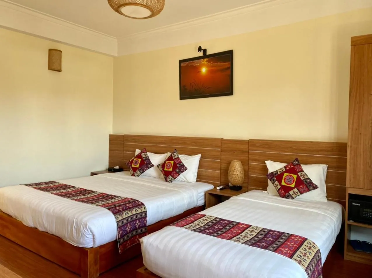 Bed in Sapa Garden Hotel