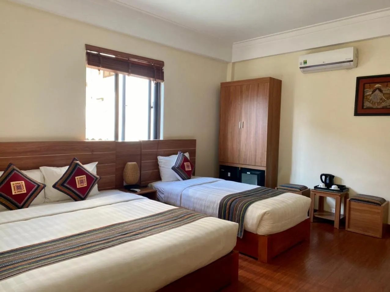 Bed in Sapa Garden Hotel