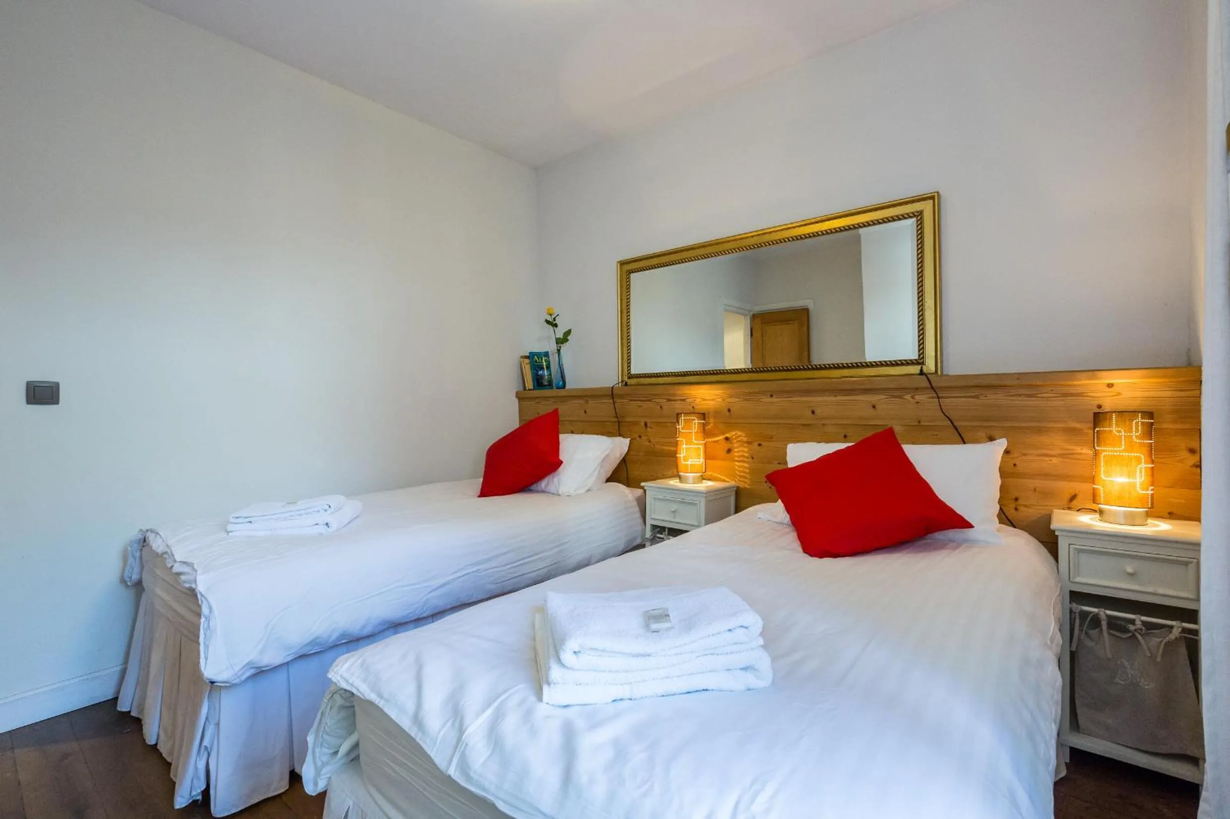 Bed in Lodge aux Praz
