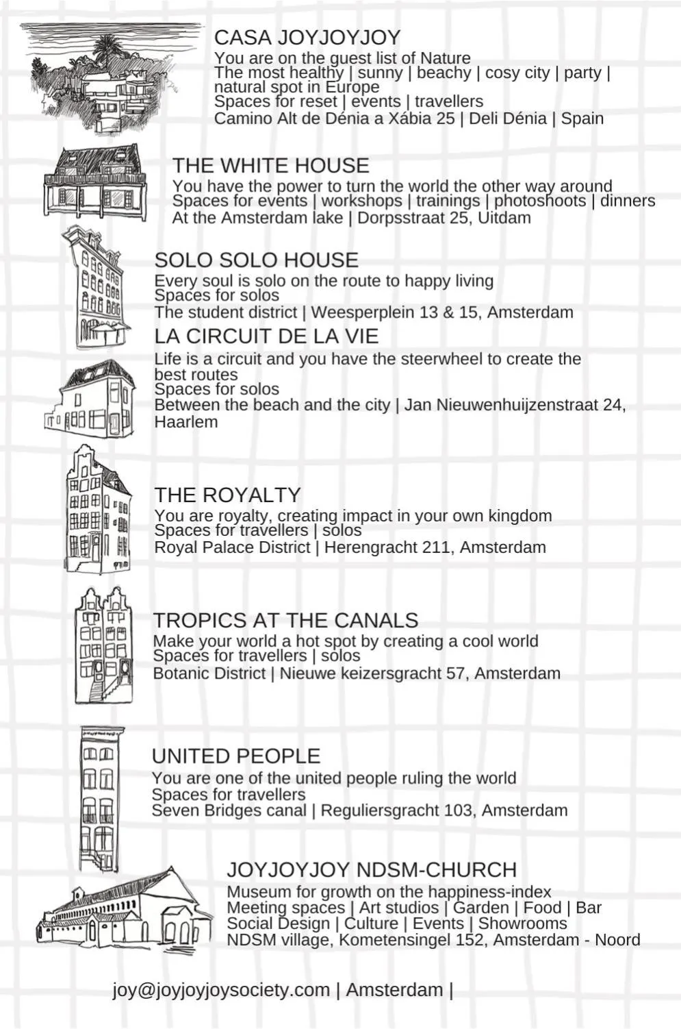 Text overlay in JoyJoyJoy the Black Beauty ecolicious studio in a canal house with French balcony with view on the canals