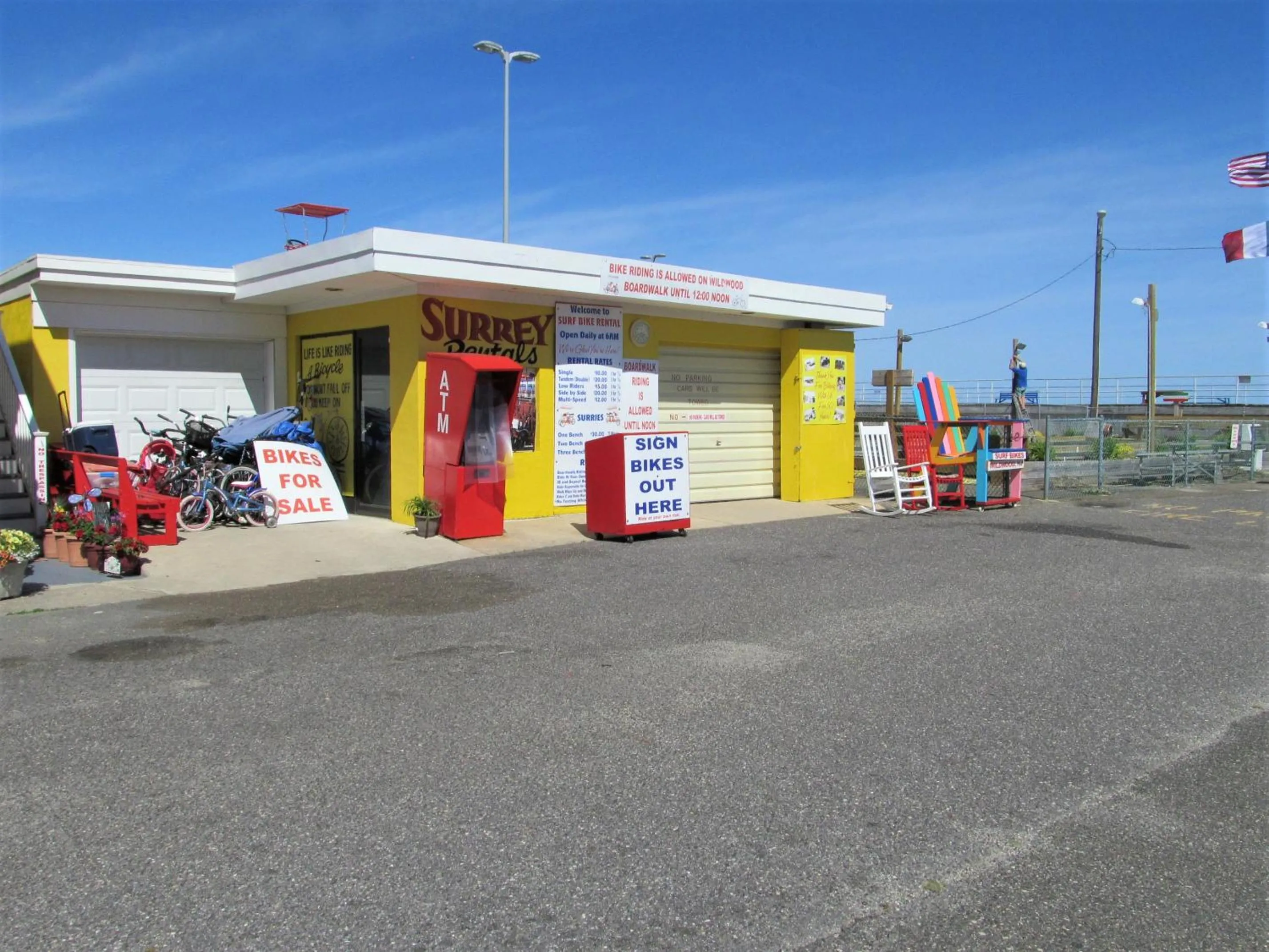 Cycling in Rus Mar Motel Wildwood Beach & Boardwalk