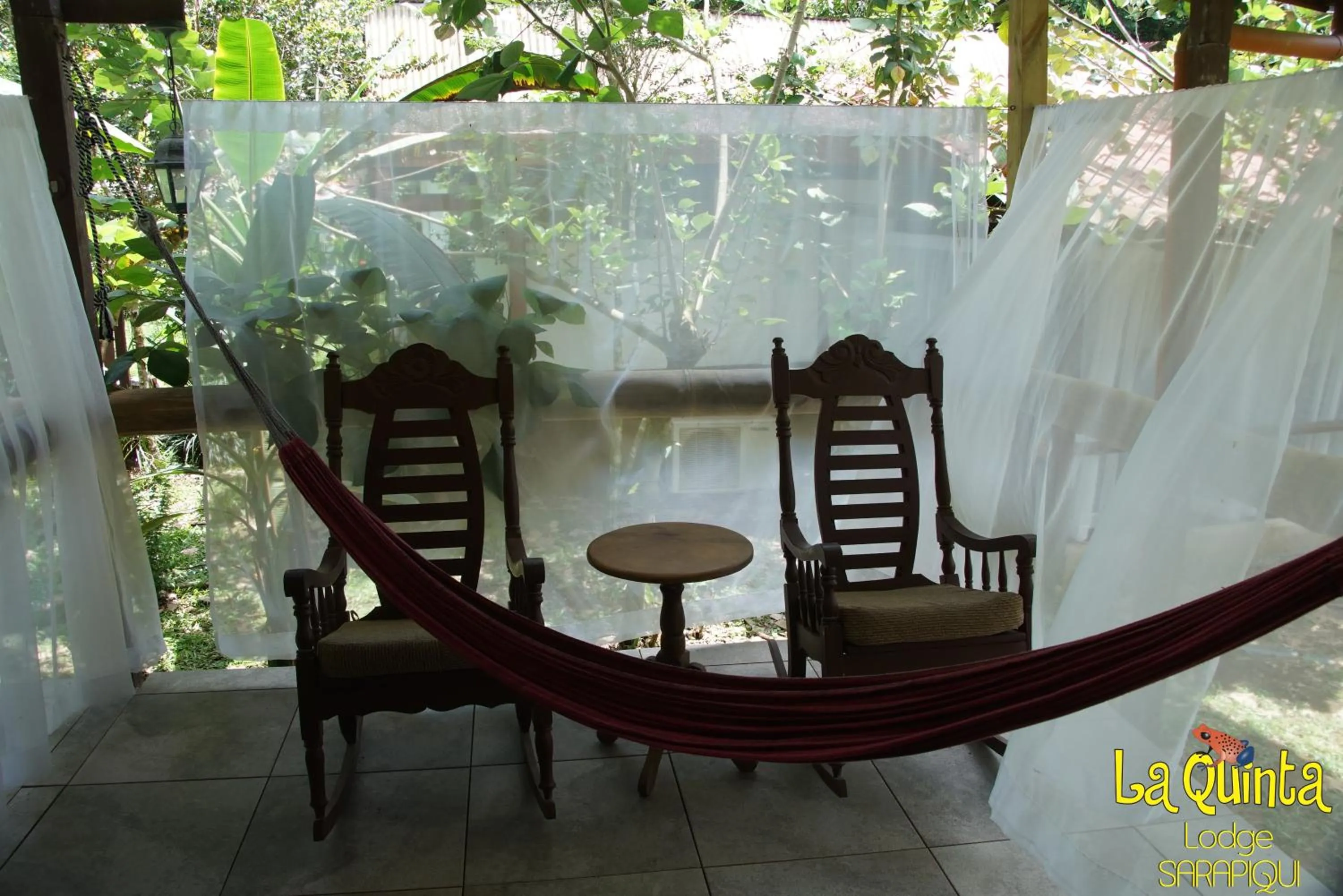 Patio in La Quinta Sarapiqui Lodge