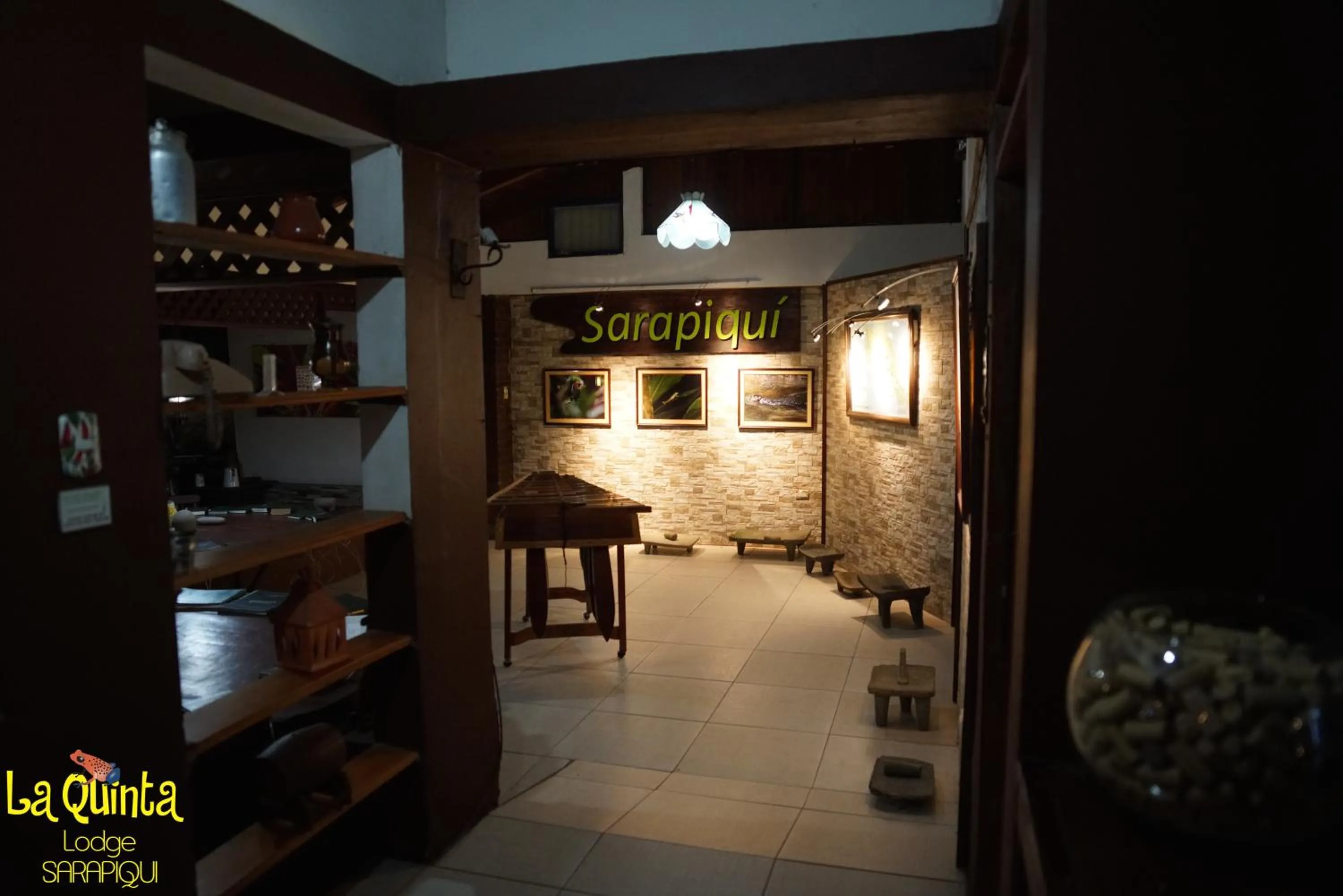 Lobby or reception in La Quinta Sarapiqui Lodge
