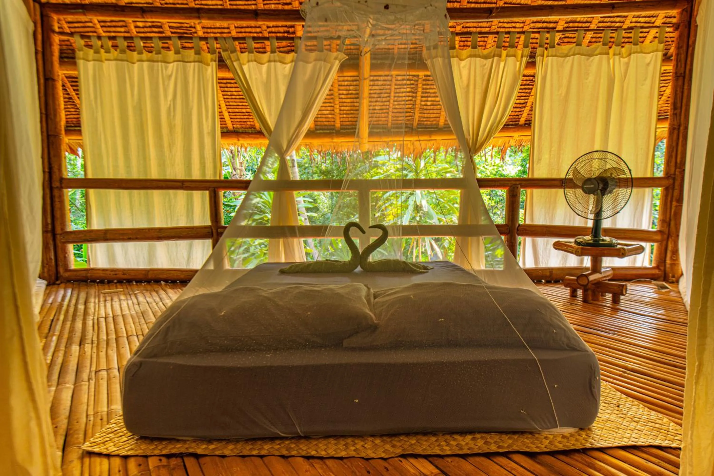 Bed in Water to Forest Ecolodge