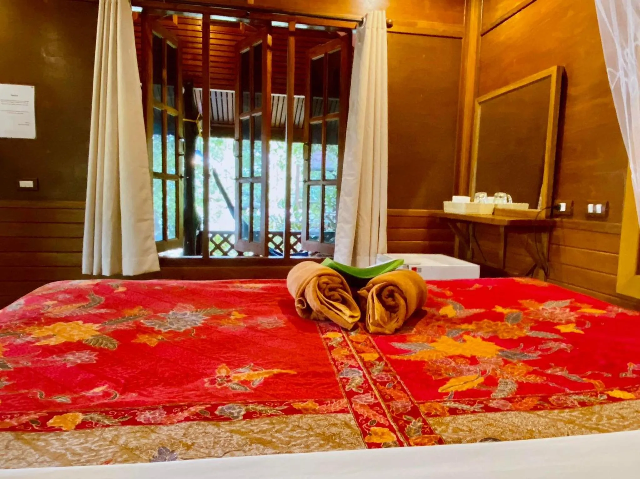 Bed in Sabai Corner Bungalows - SHA Extra Plus