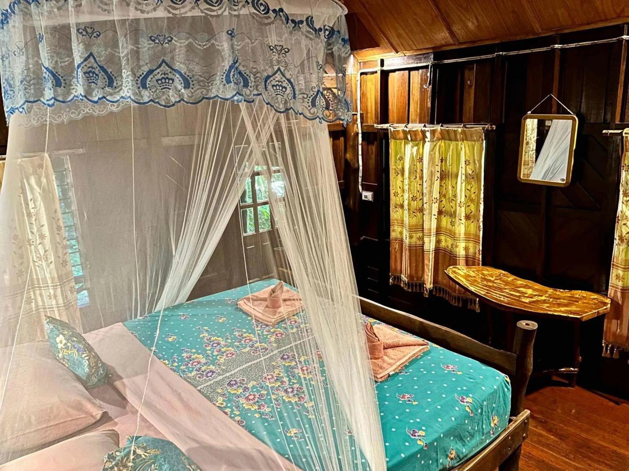 Bed in Sabai Corner Bungalows - SHA Extra Plus