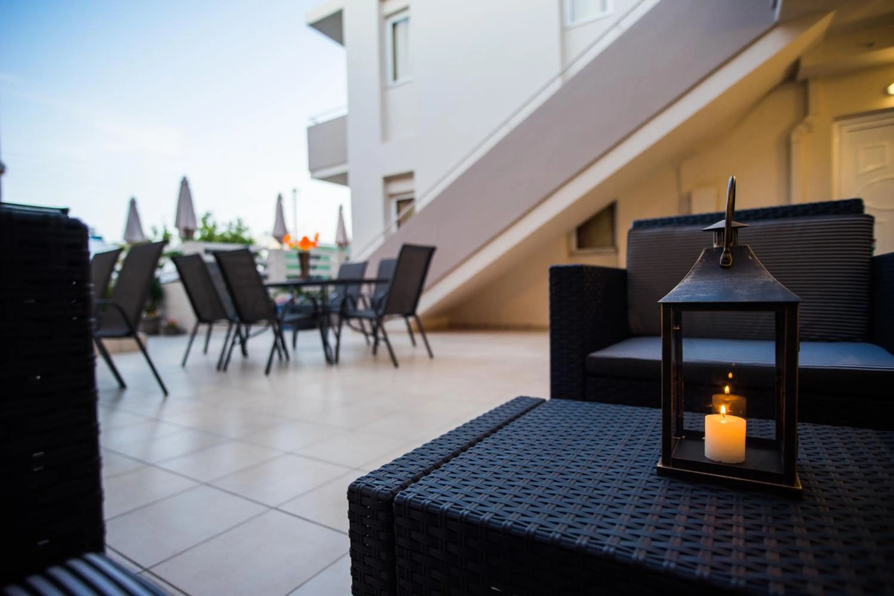 Patio in Naiades Luxury Apartments