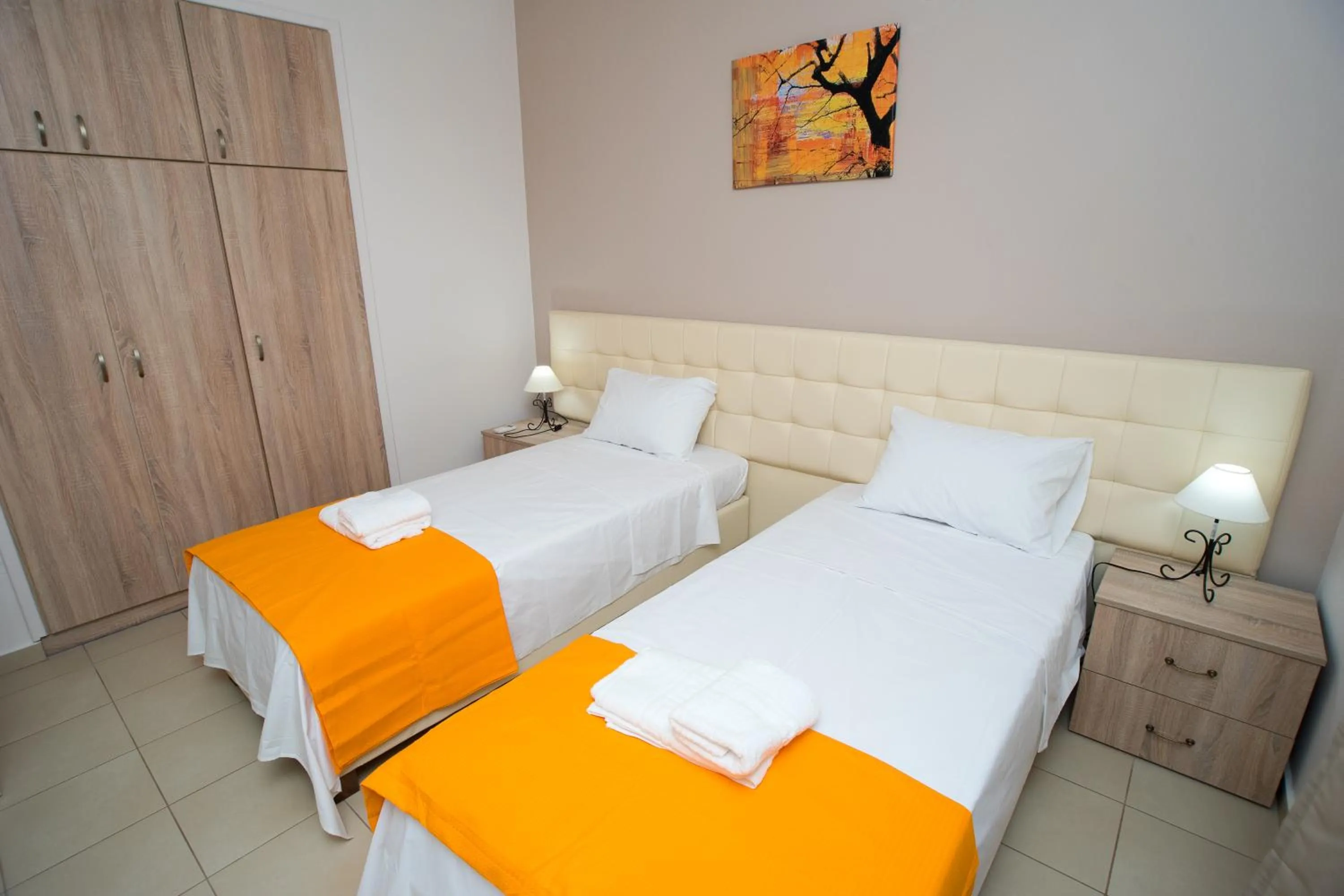 Bed in Naiades Luxury Apartments