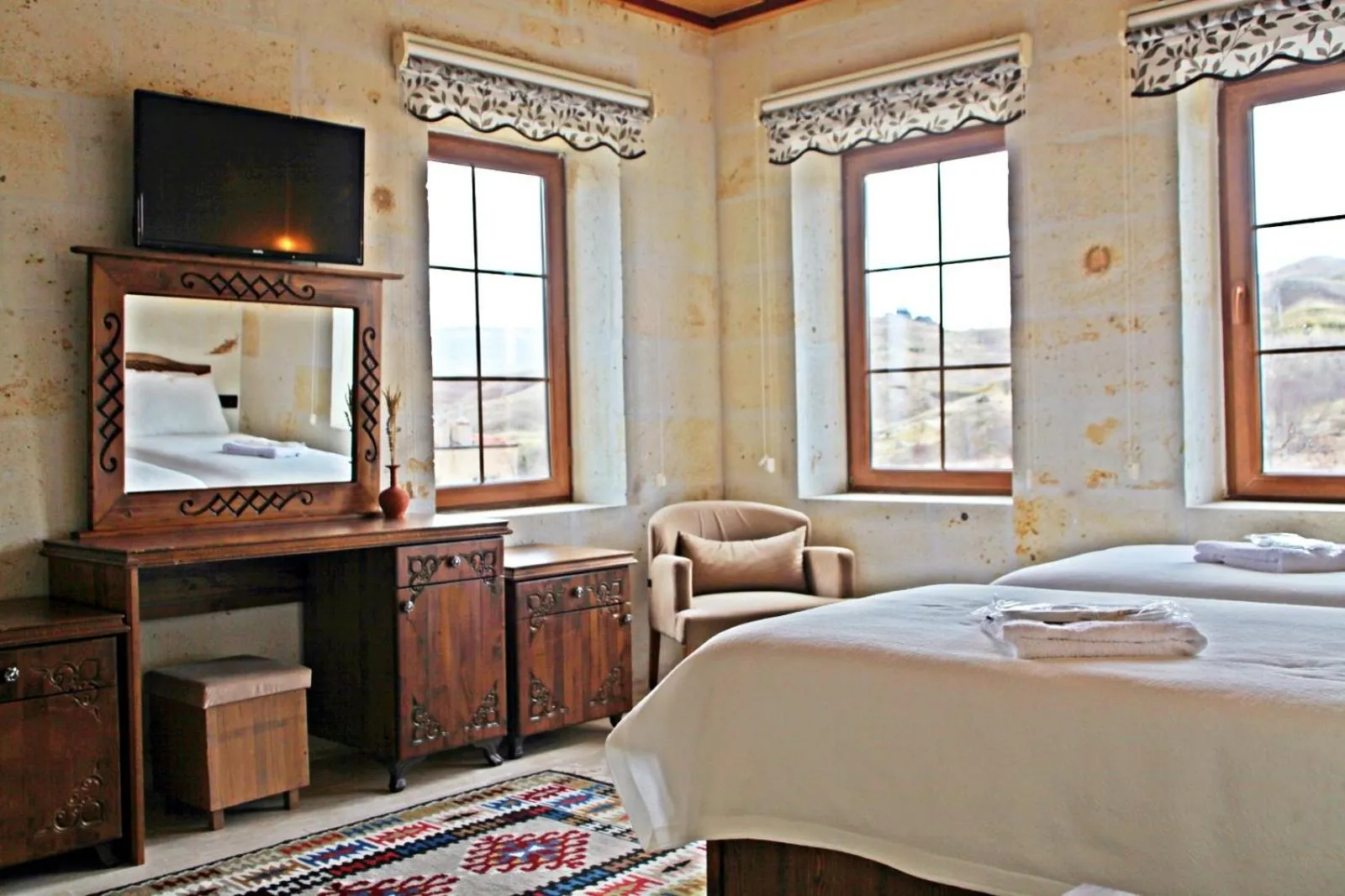 Bed in Esens Stone House