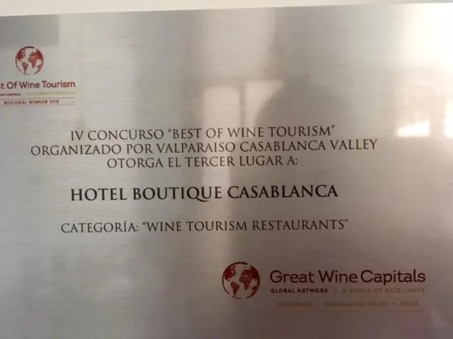 Food and drinks in Hotel Boutique BC Wine Casablanca