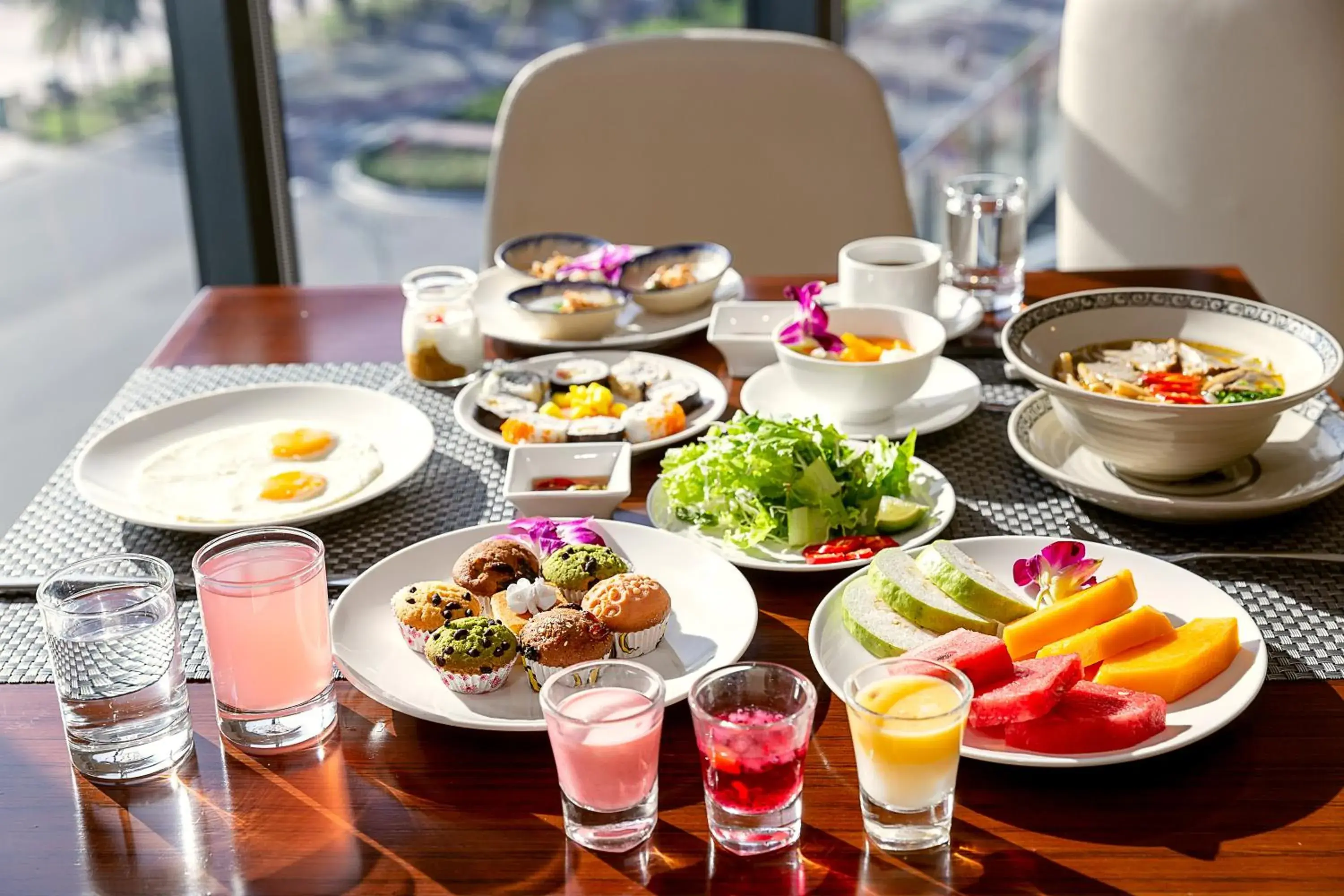 Buffet breakfast in The Nalod Da Nang Buffet breakfast in The Nalod Da Nang