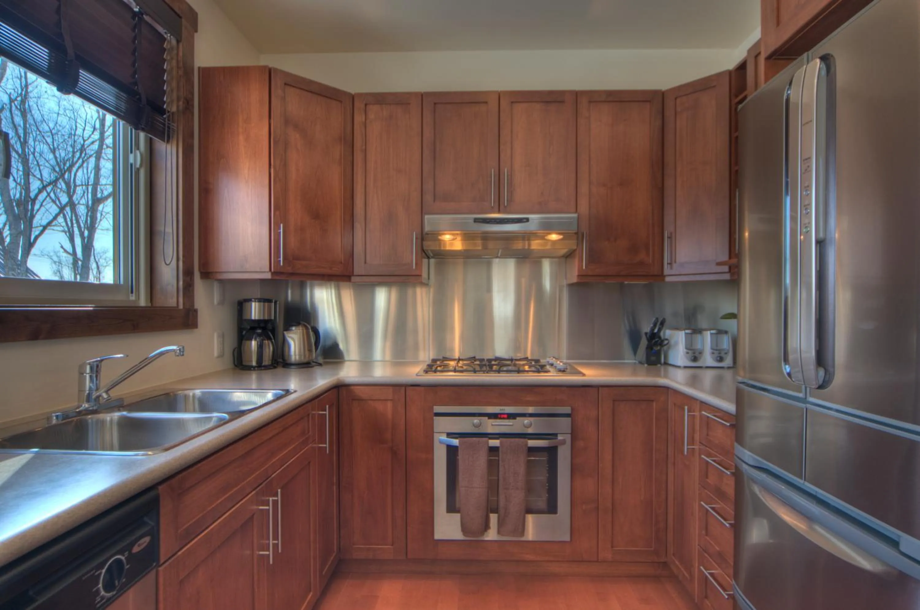 Kitchen or kitchenette in Gouka Chalet