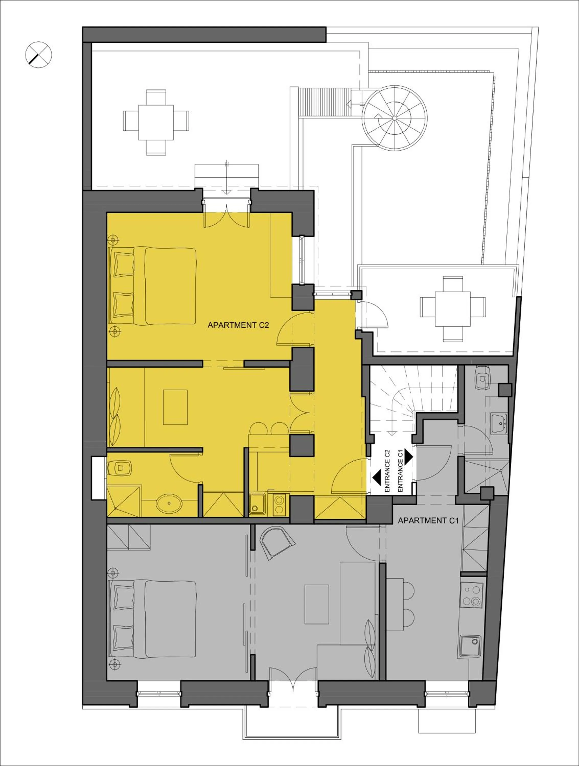 Floor plan in Athens Residence Apartments